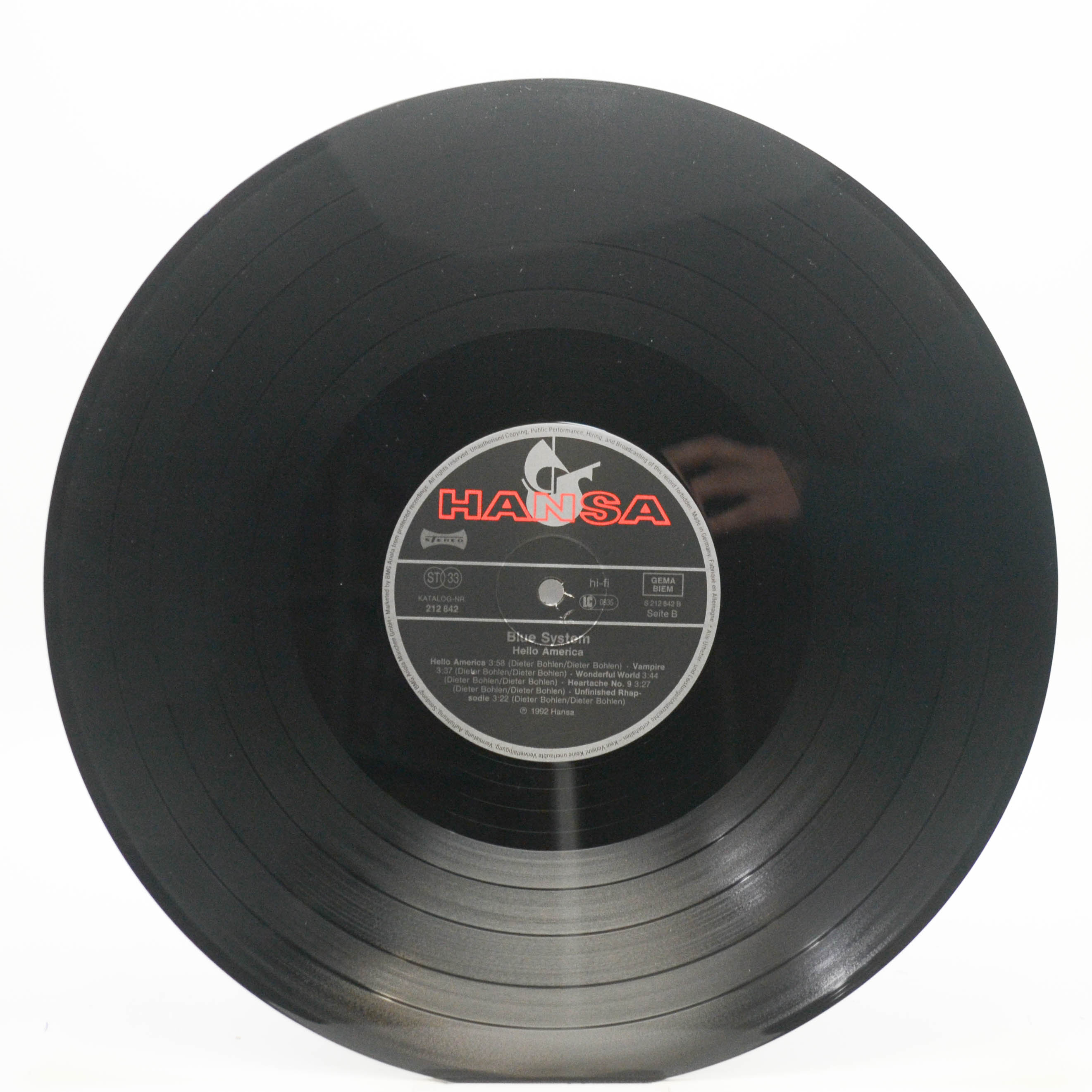 Blue System — Hello America, 1992