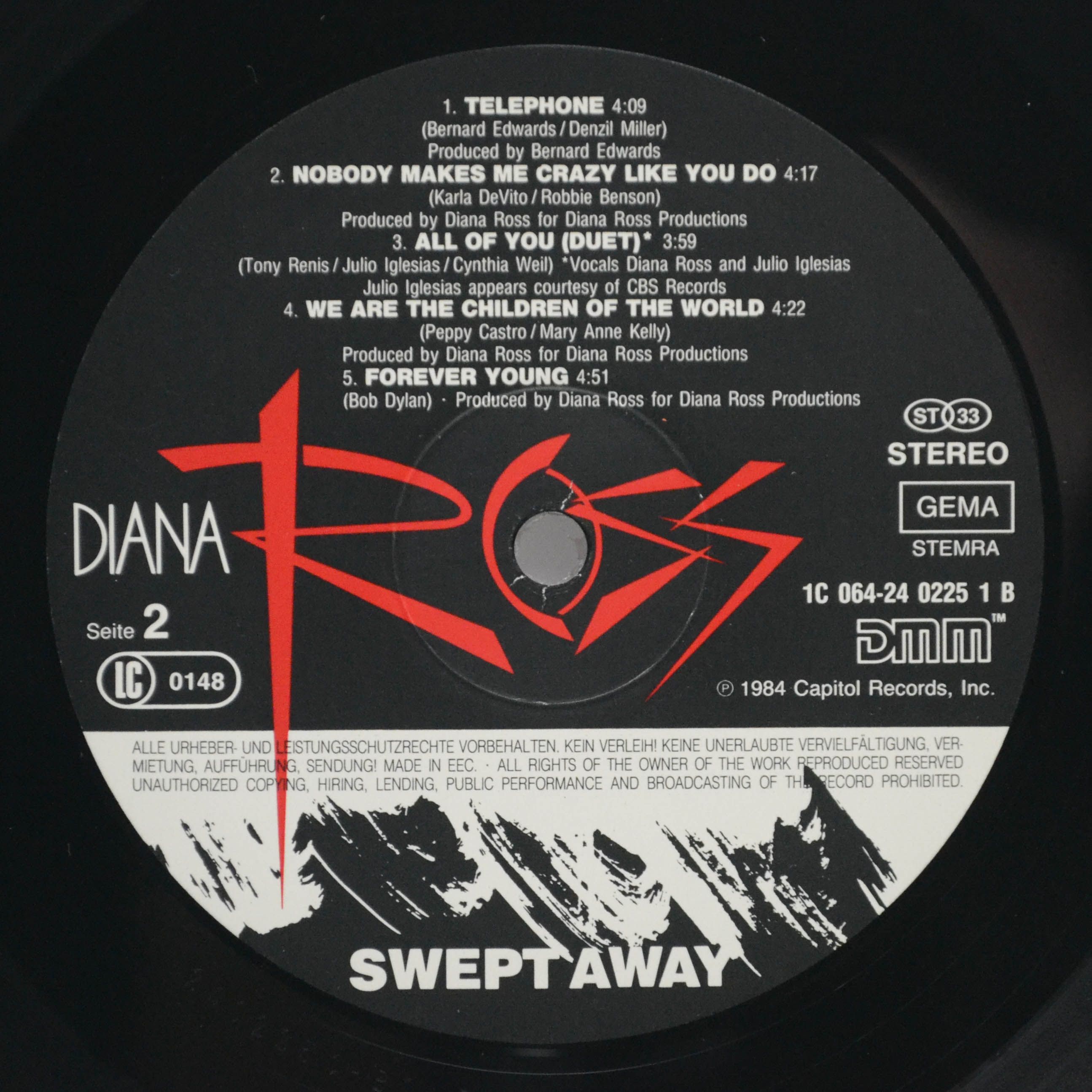 Diana Ross — Swept Away, 1984