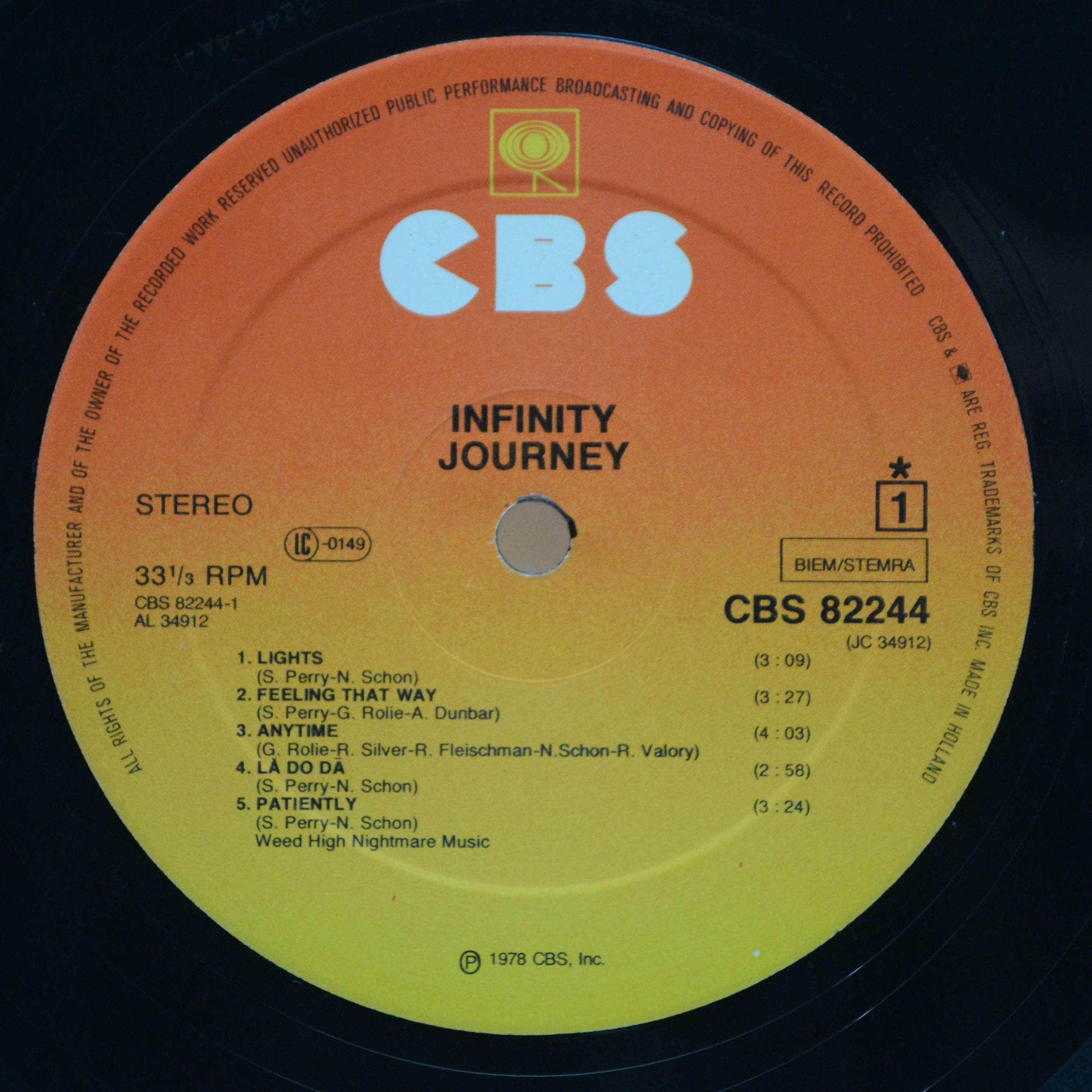 Journey — Infinity, 1978