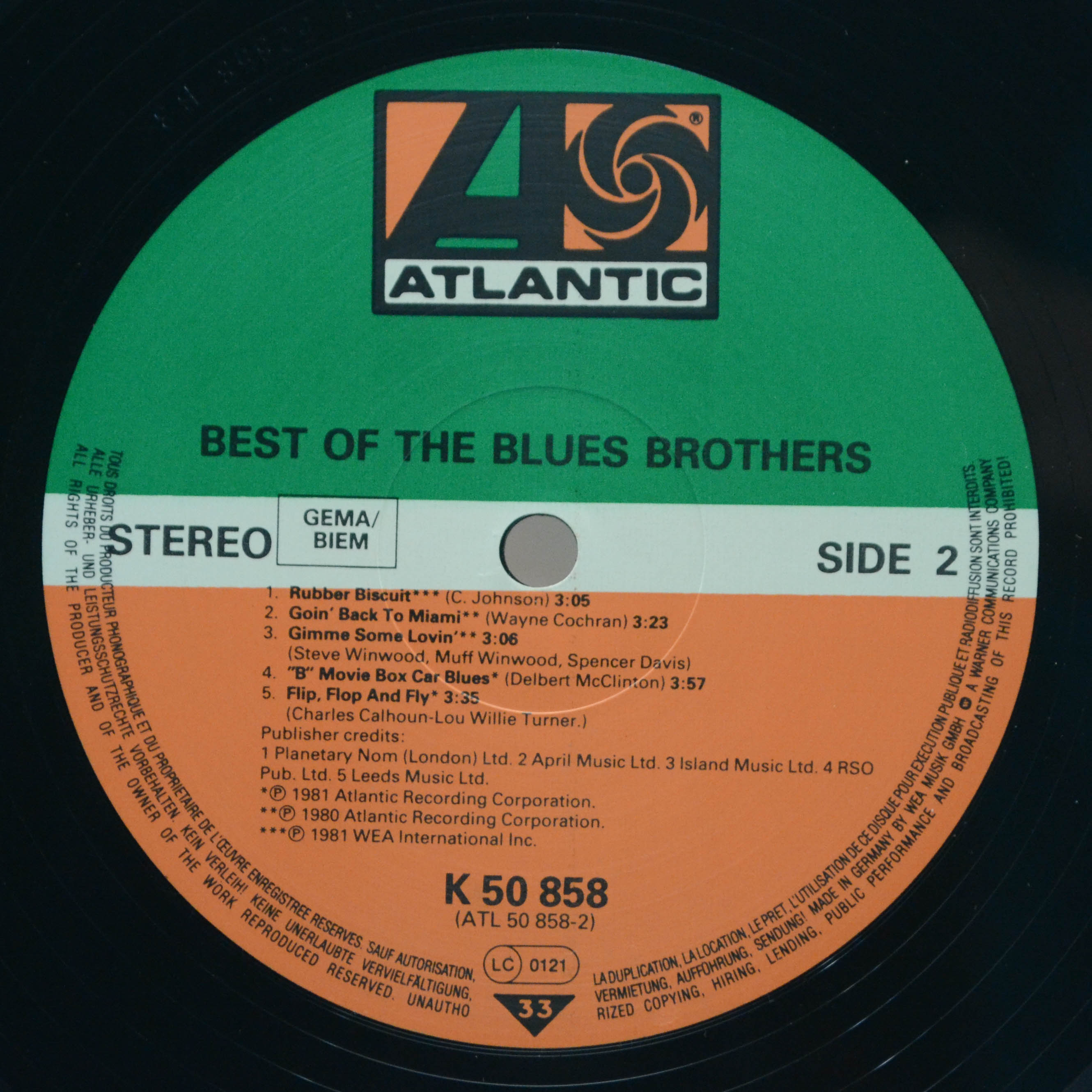 Blues Brothers — Best Of The Blues Brothers, 1981