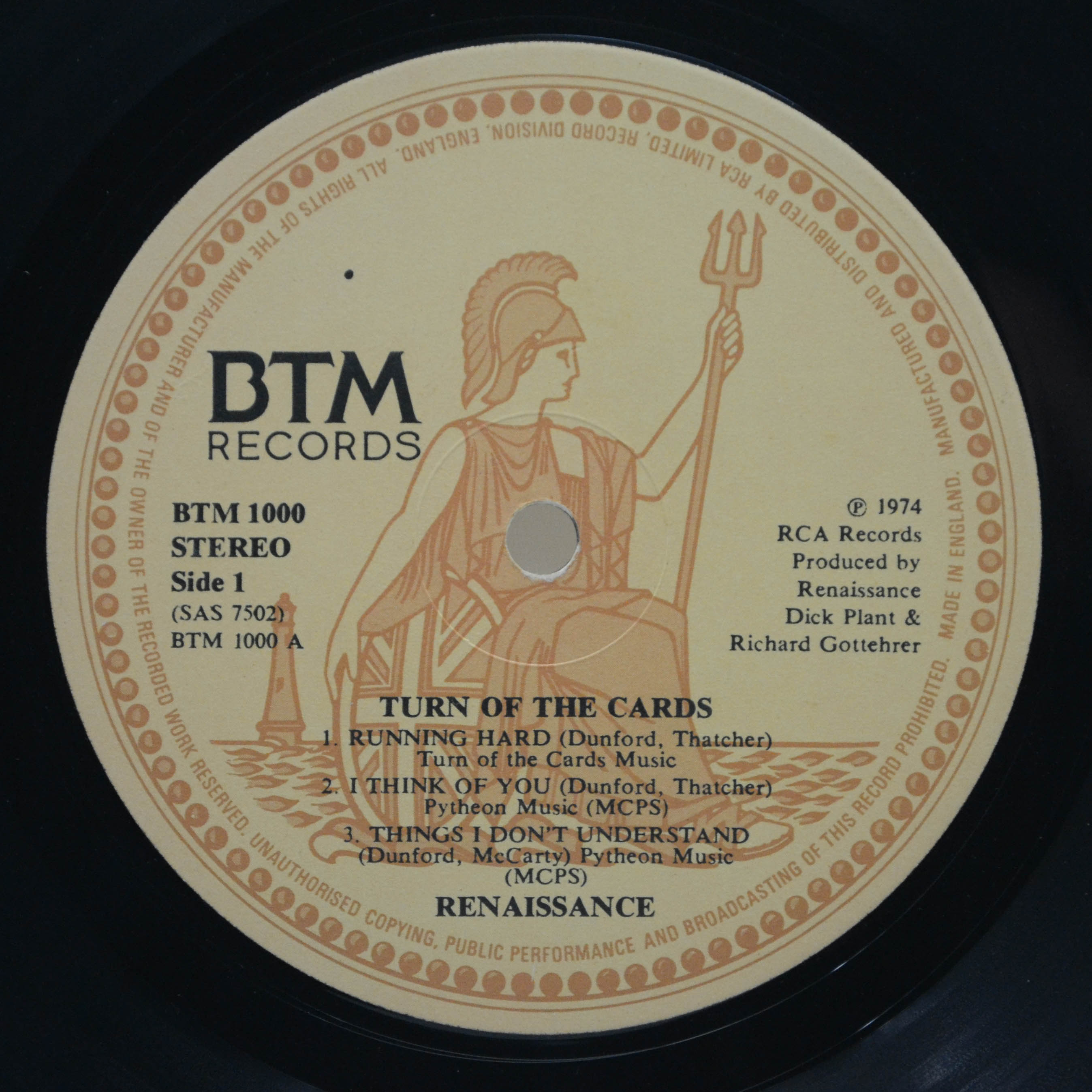 Renaissance — Turn Of The Cards (1-st, UK), 1974