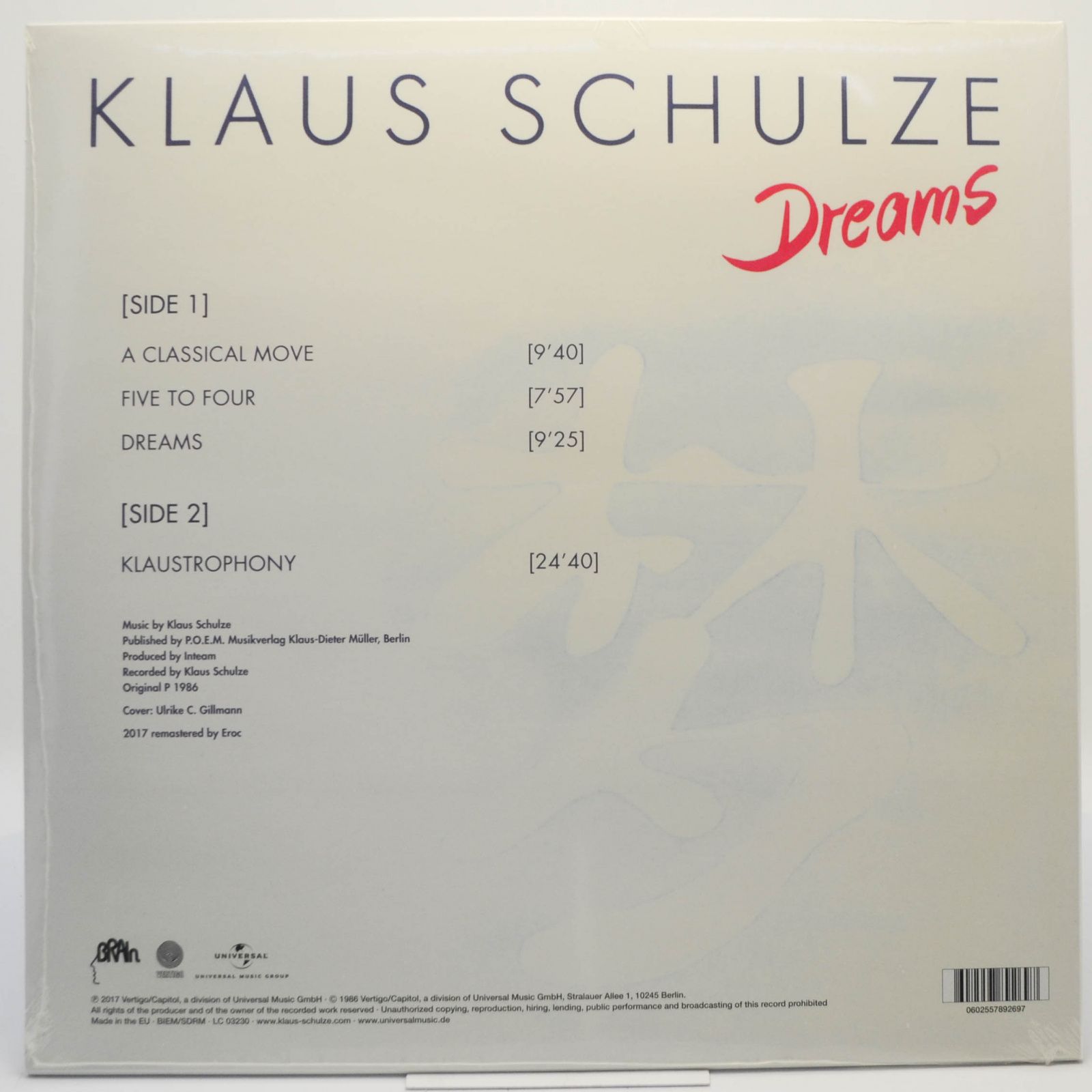 Klaus Schulze — Dreams, 2018