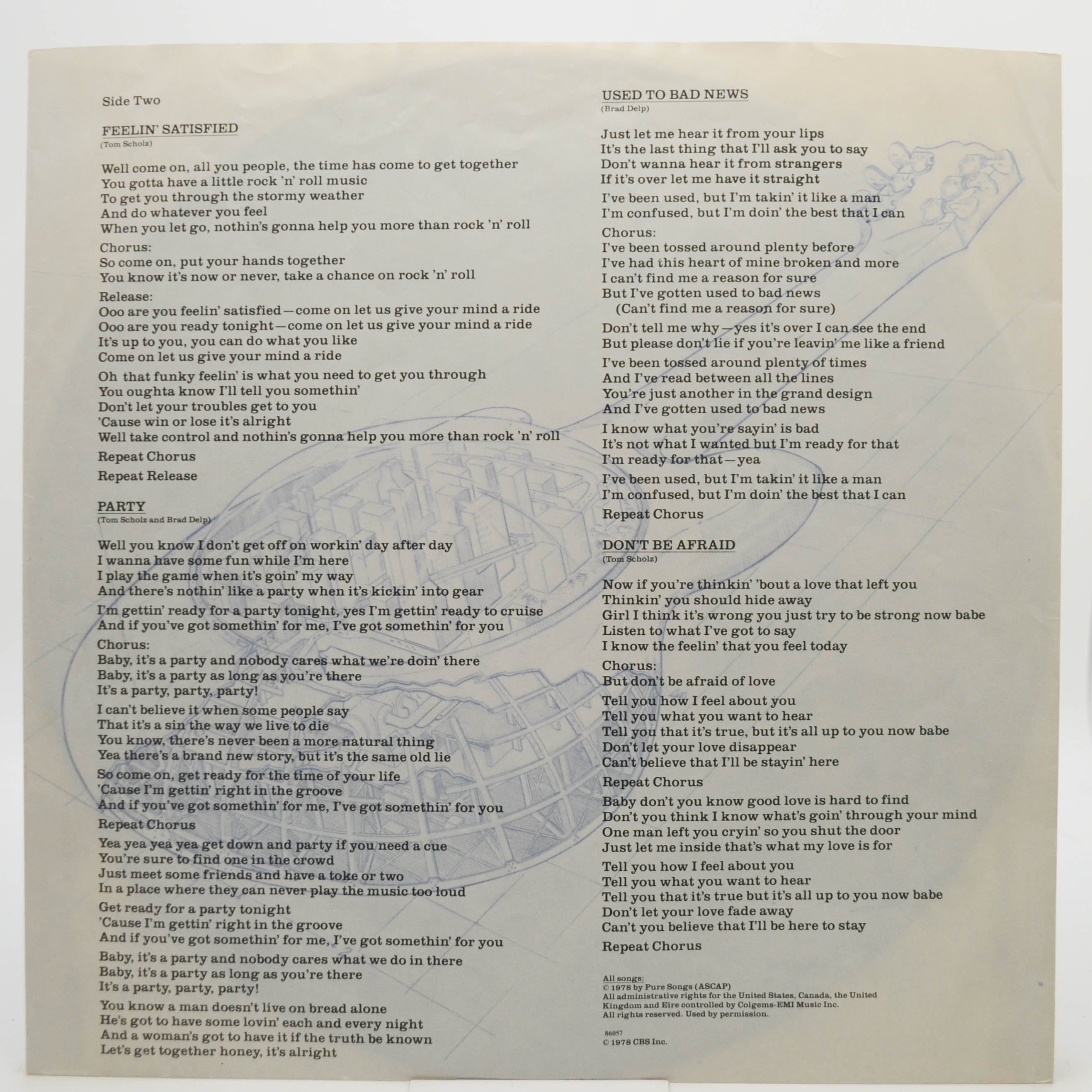 Boston — Don't Look Back, 1978