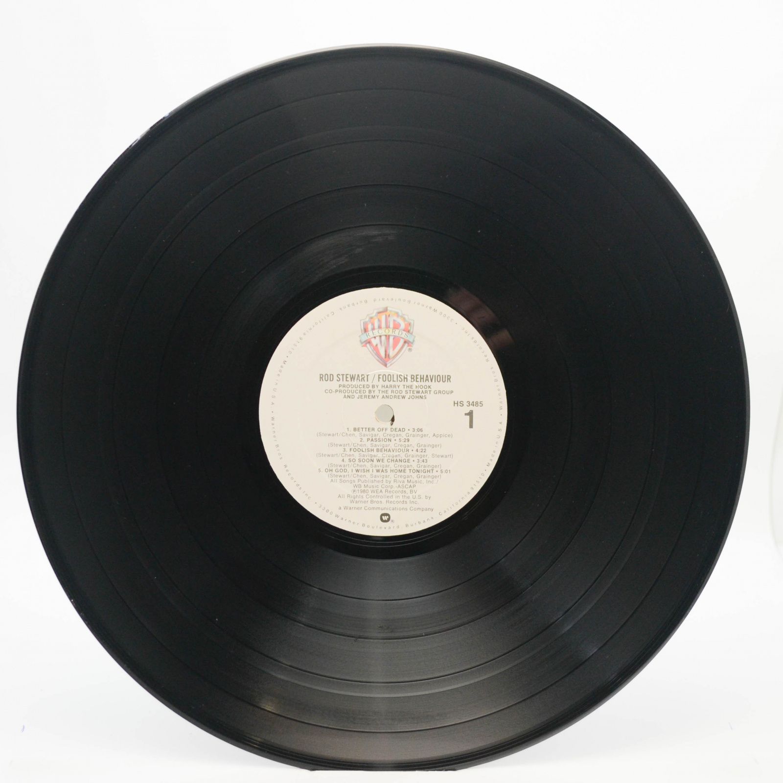 Rod Stewart — Foolish Behaviour (USA, poster), 1980