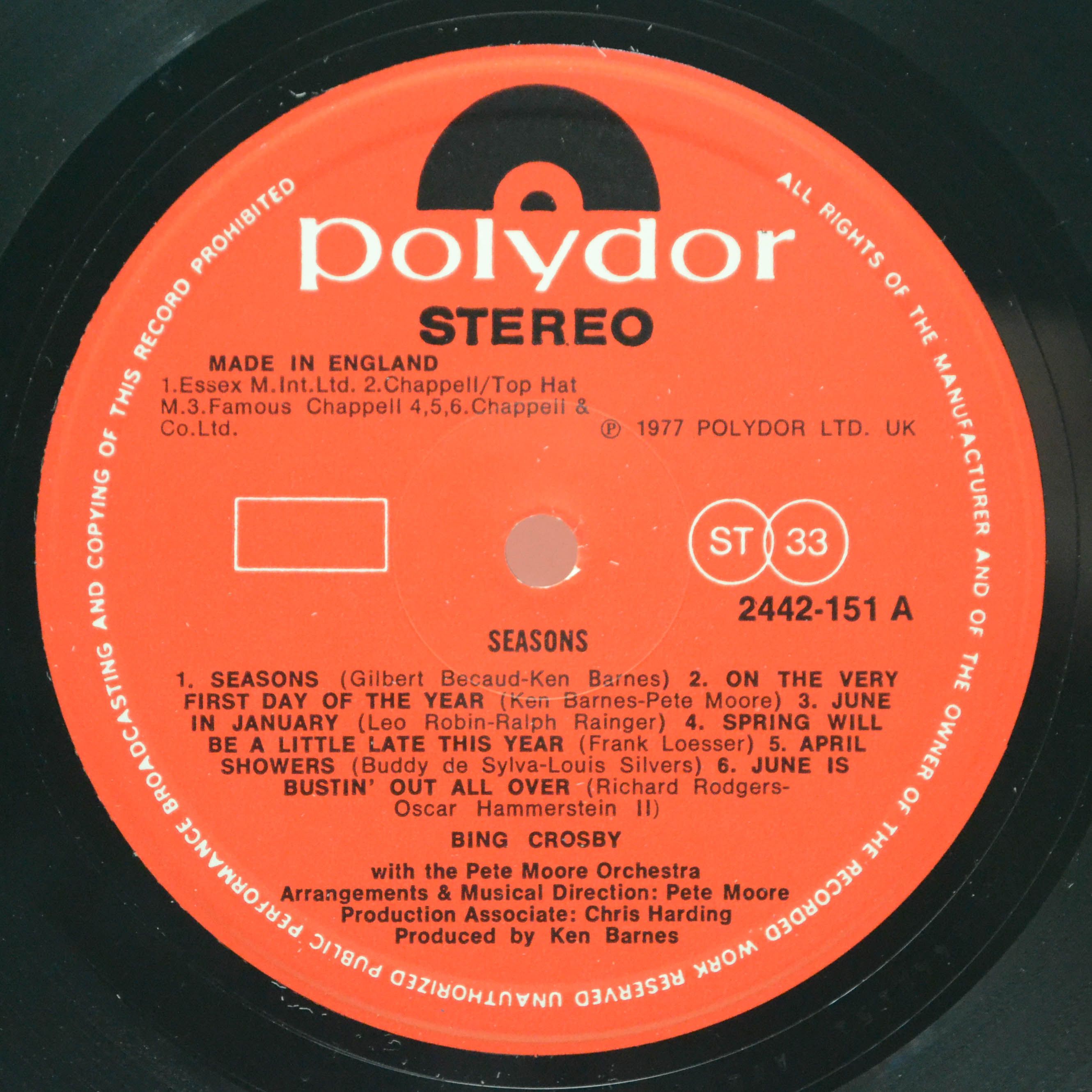 Bing Crosby — Seasons (UK), 1977