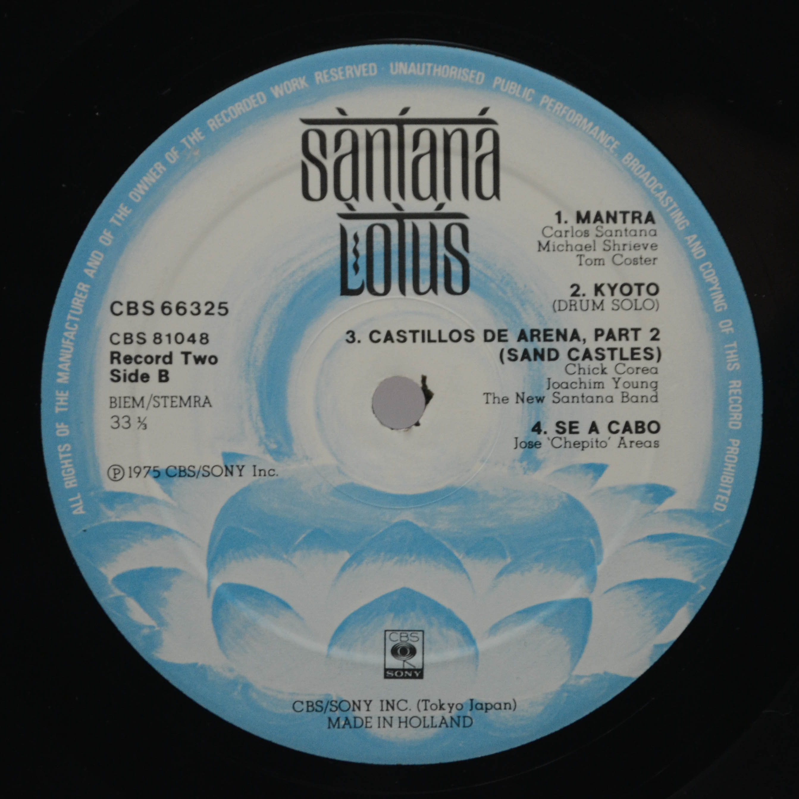 Santana — Lotus (3LP), 1974