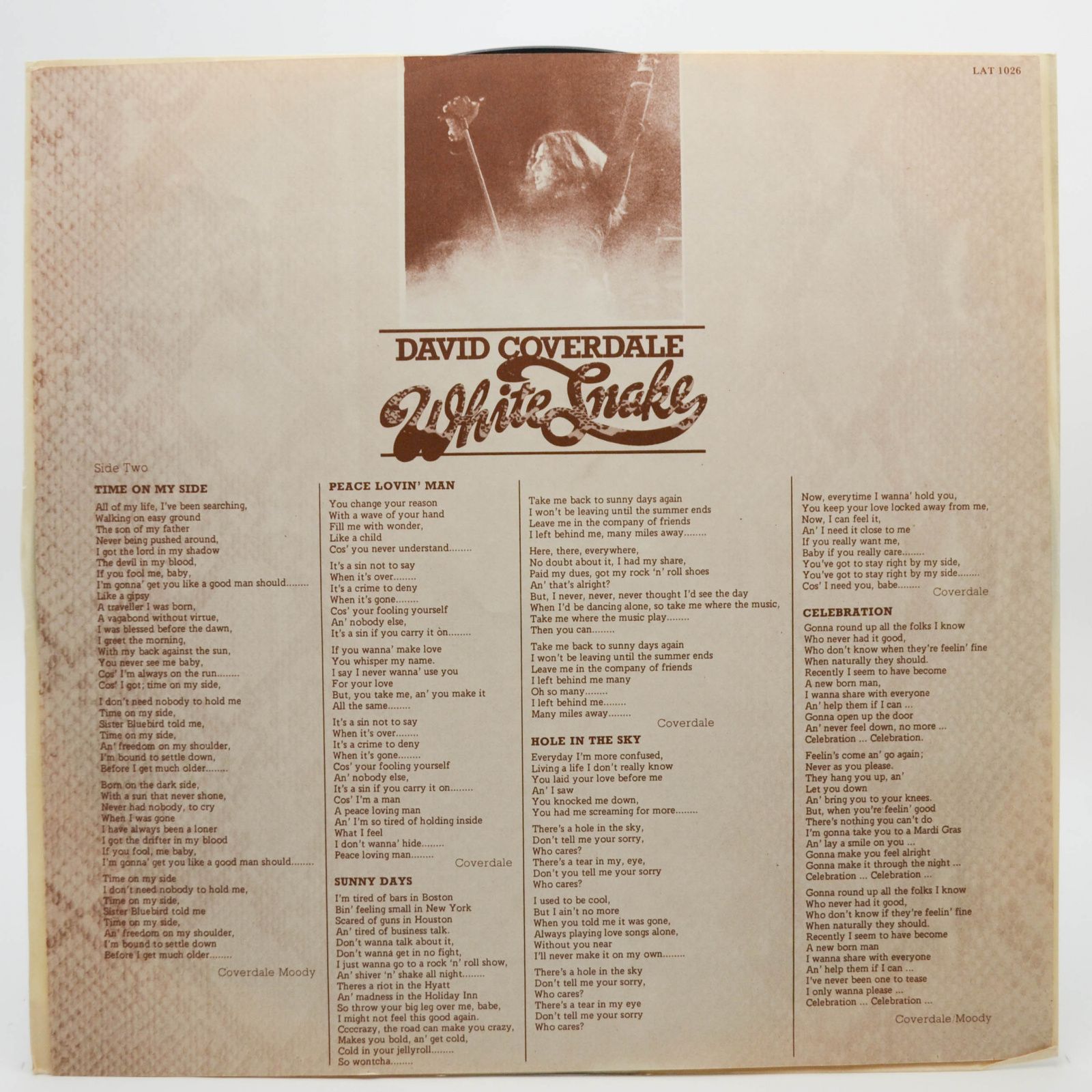 David Coverdale — White Snake, 1977