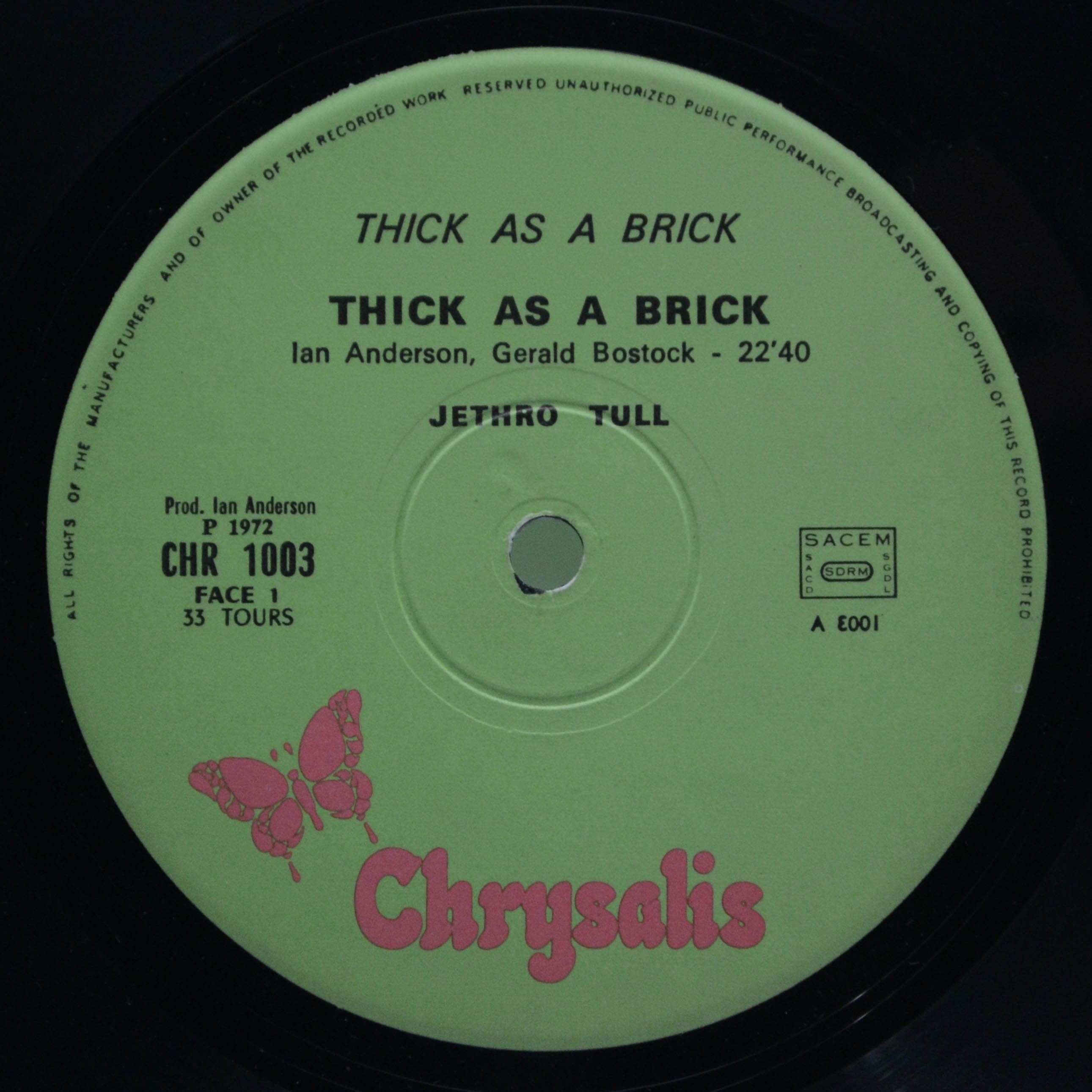 Jethro Tull — Thick As A Brick, 1972