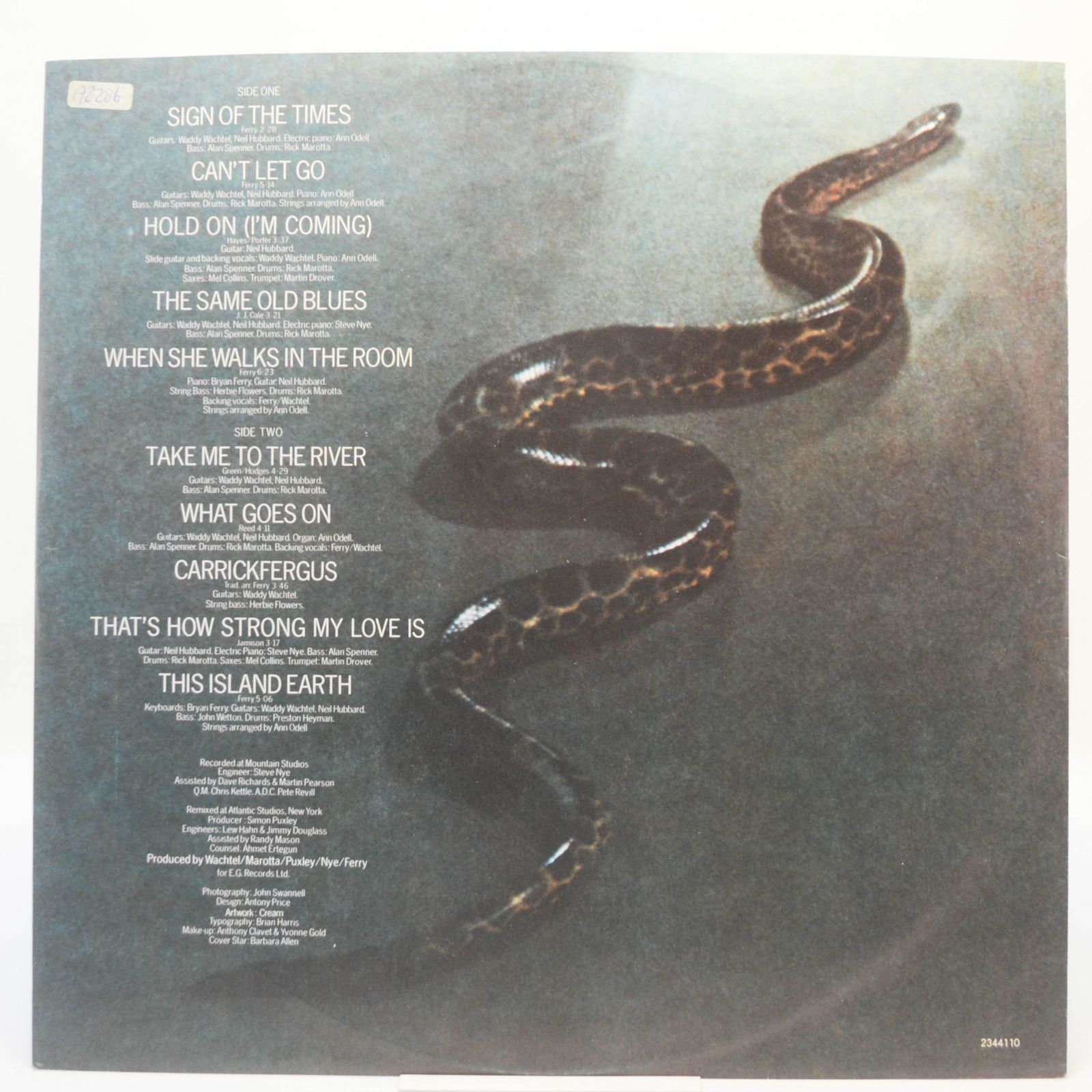 Bryan Ferry — The Bride Stripped Bare, 1978