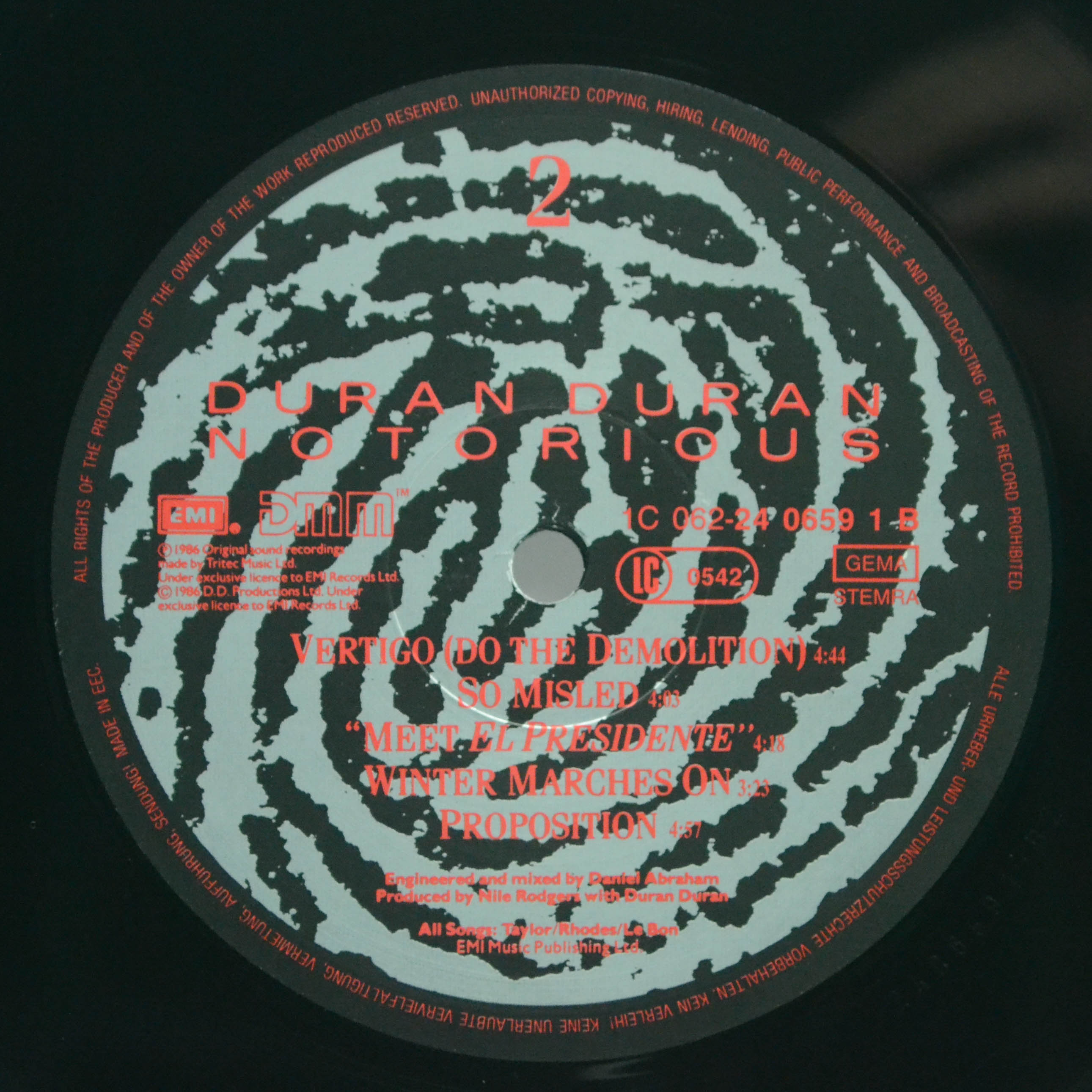 Duran Duran — Notorious, 1986