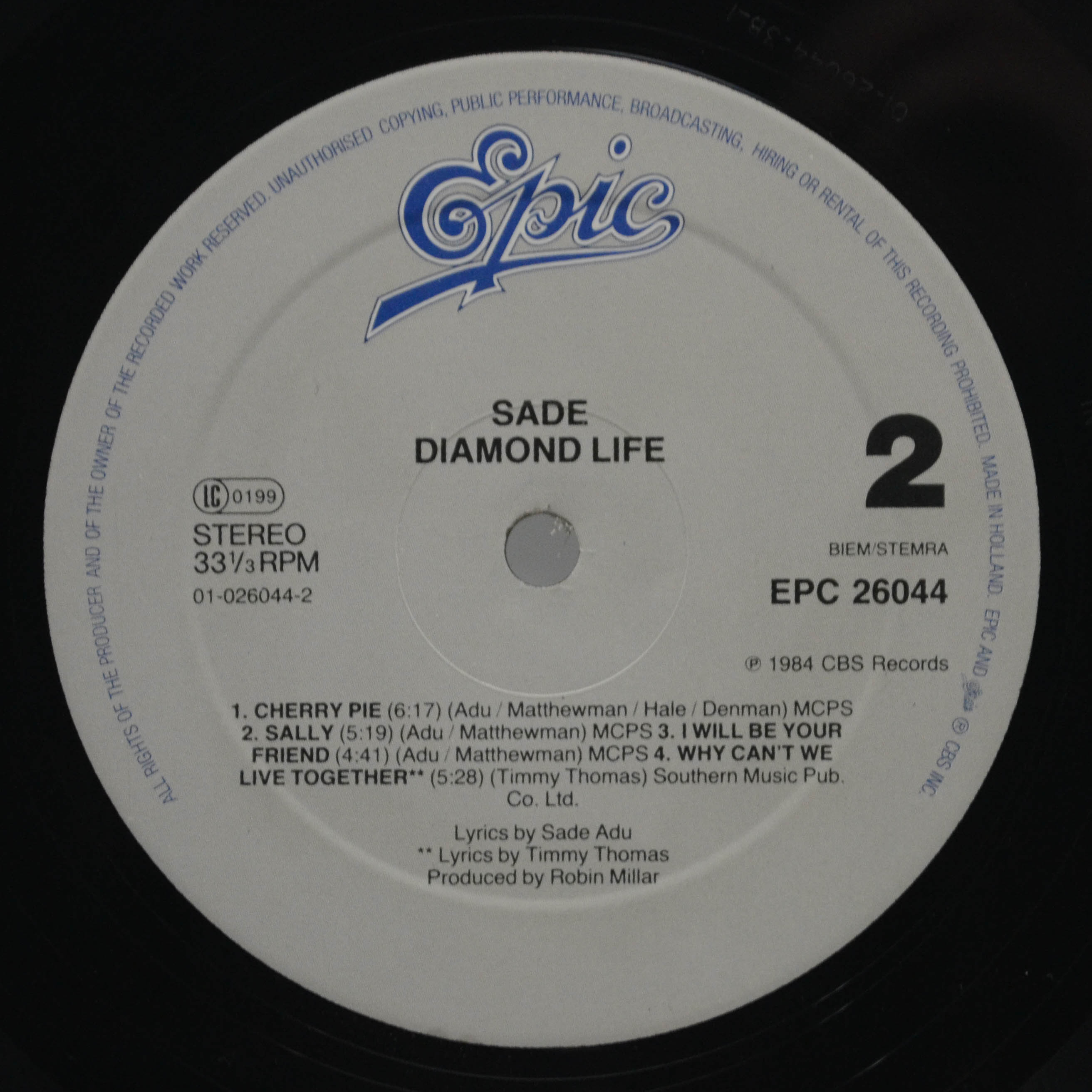 Sade — Diamond Life, 1984