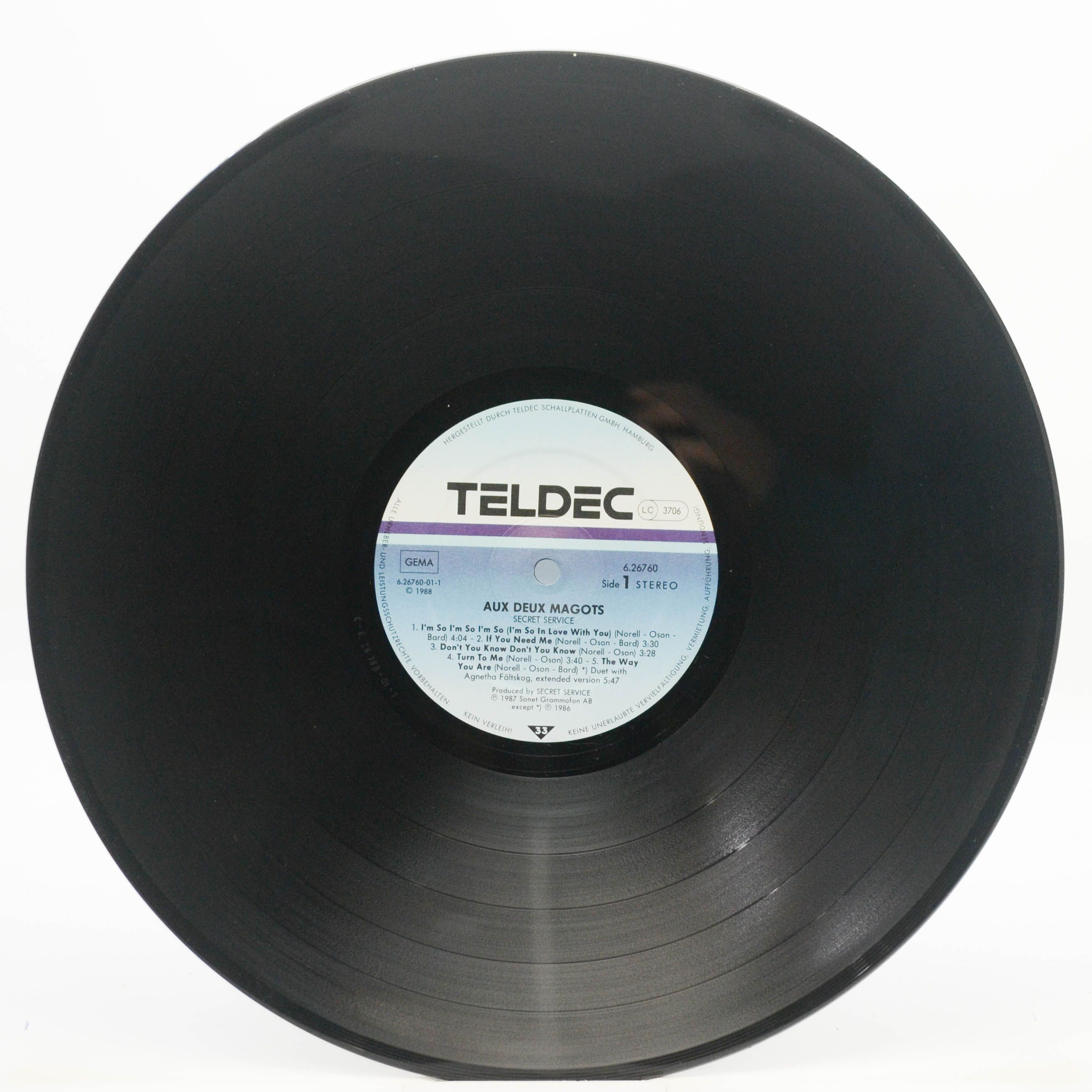 Secret Service — Aux Deux Magots, 1988