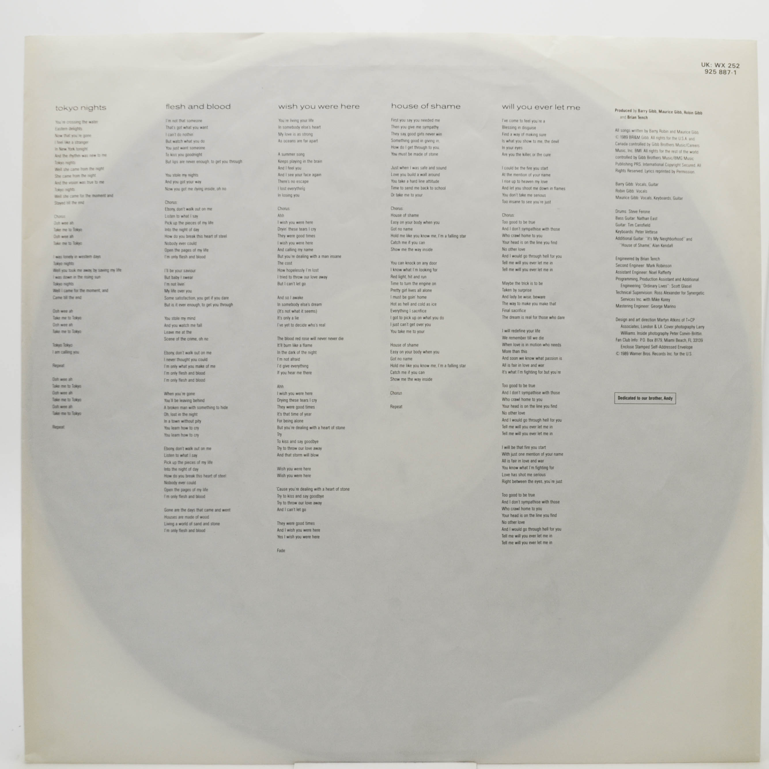 Bee Gees — One, 1989