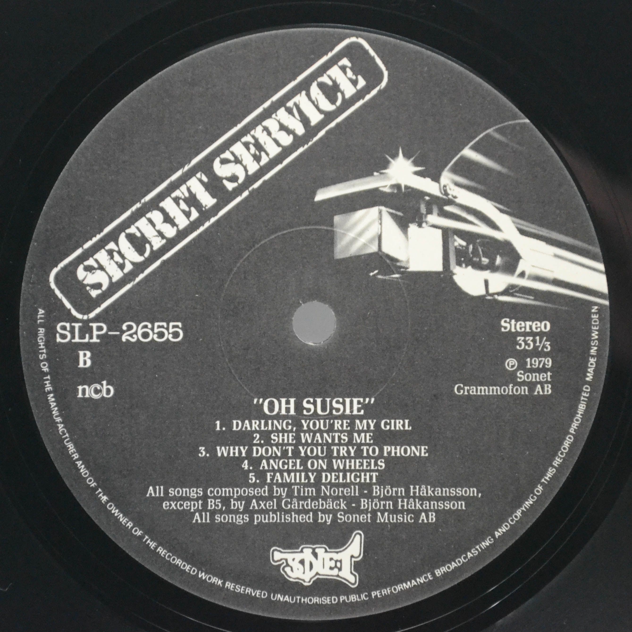 Secret Service — Oh Susie (1-st, Sweden), 1979