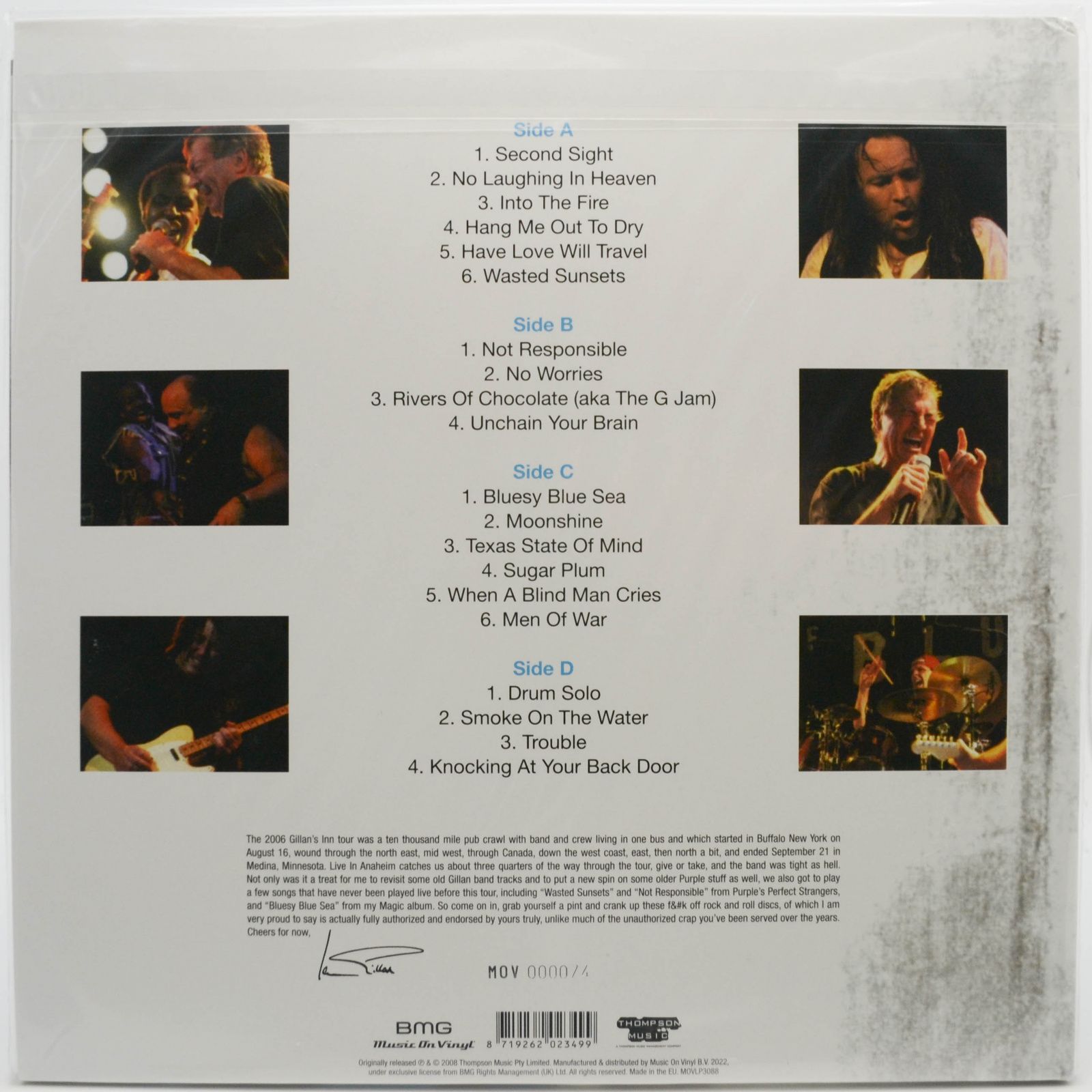 Ian Gillan — Live In Anaheim (2LP), 2008