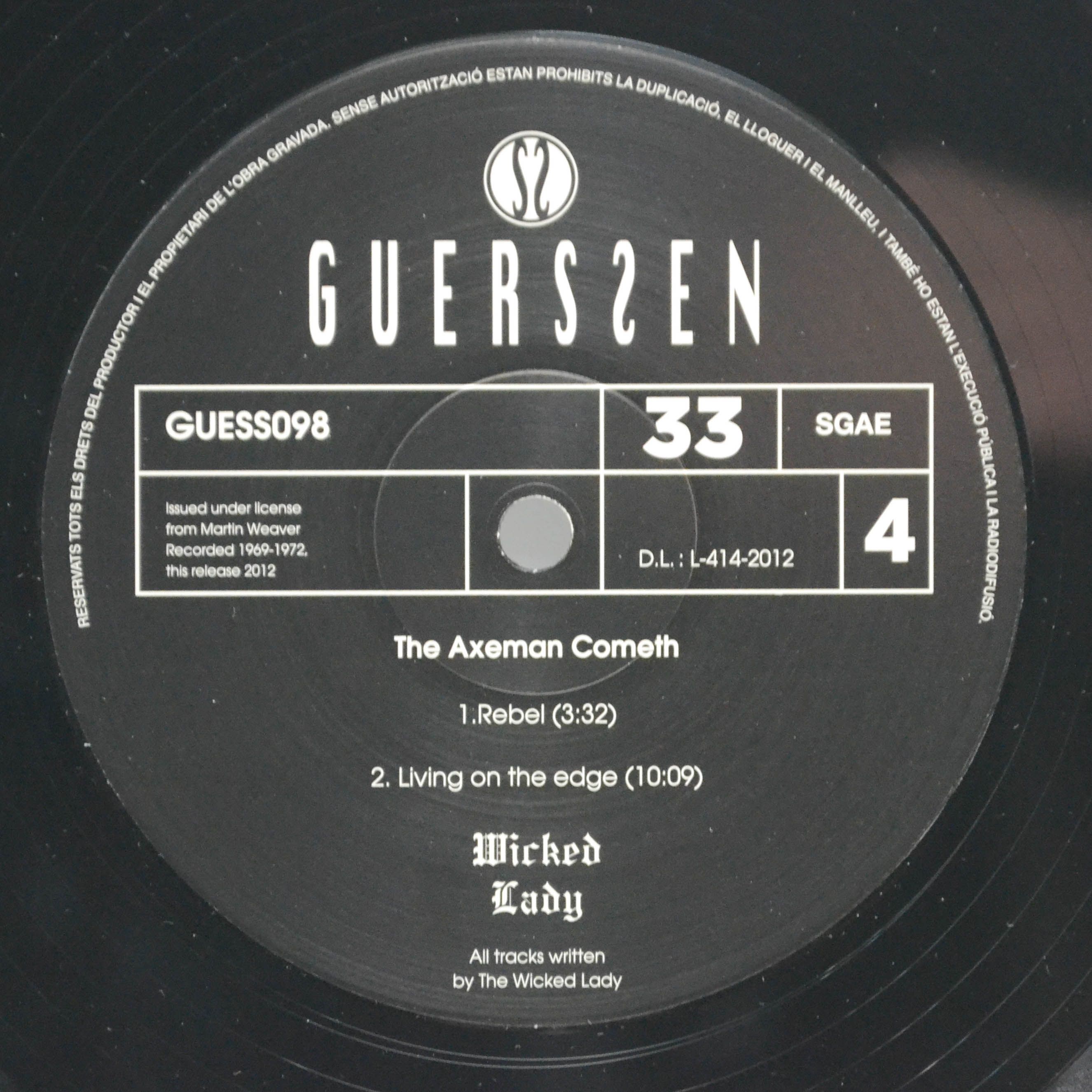 Wicked Lady — The Axeman Cometh (2LP), 1994