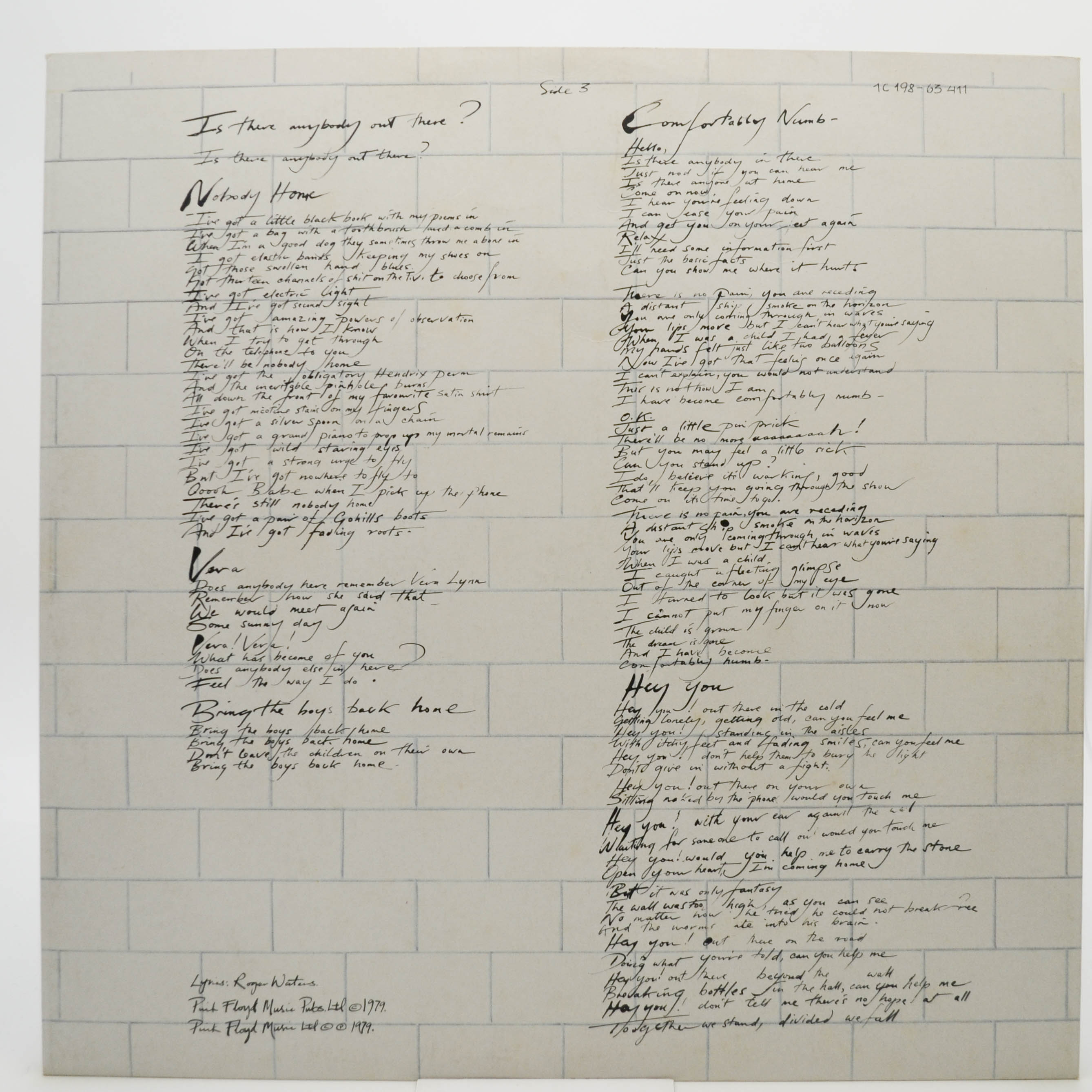 Pink Floyd — The Wall (2LP), 1979