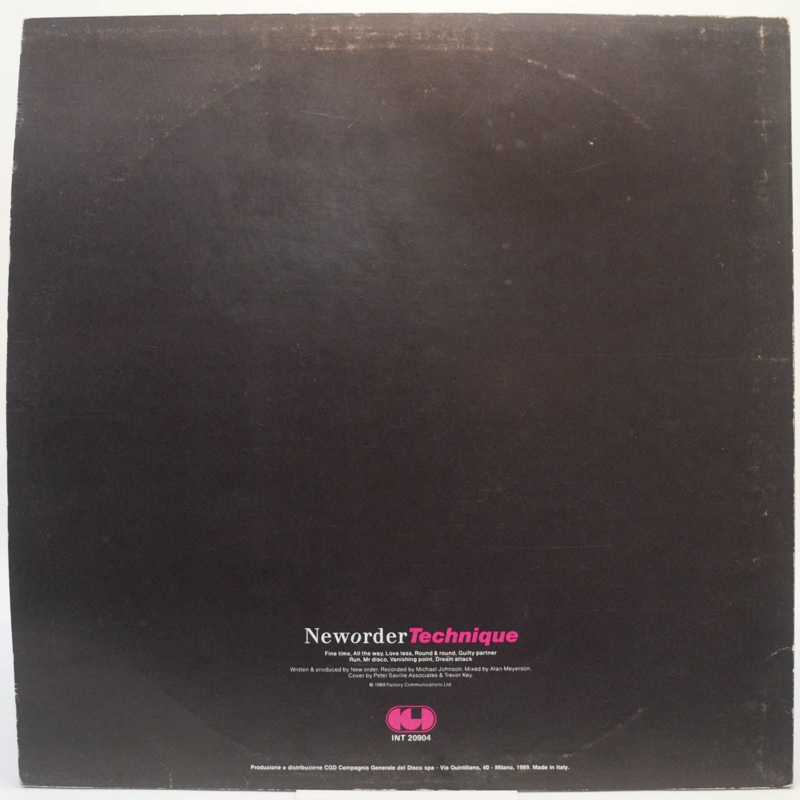 Neworder — Technique, 1989