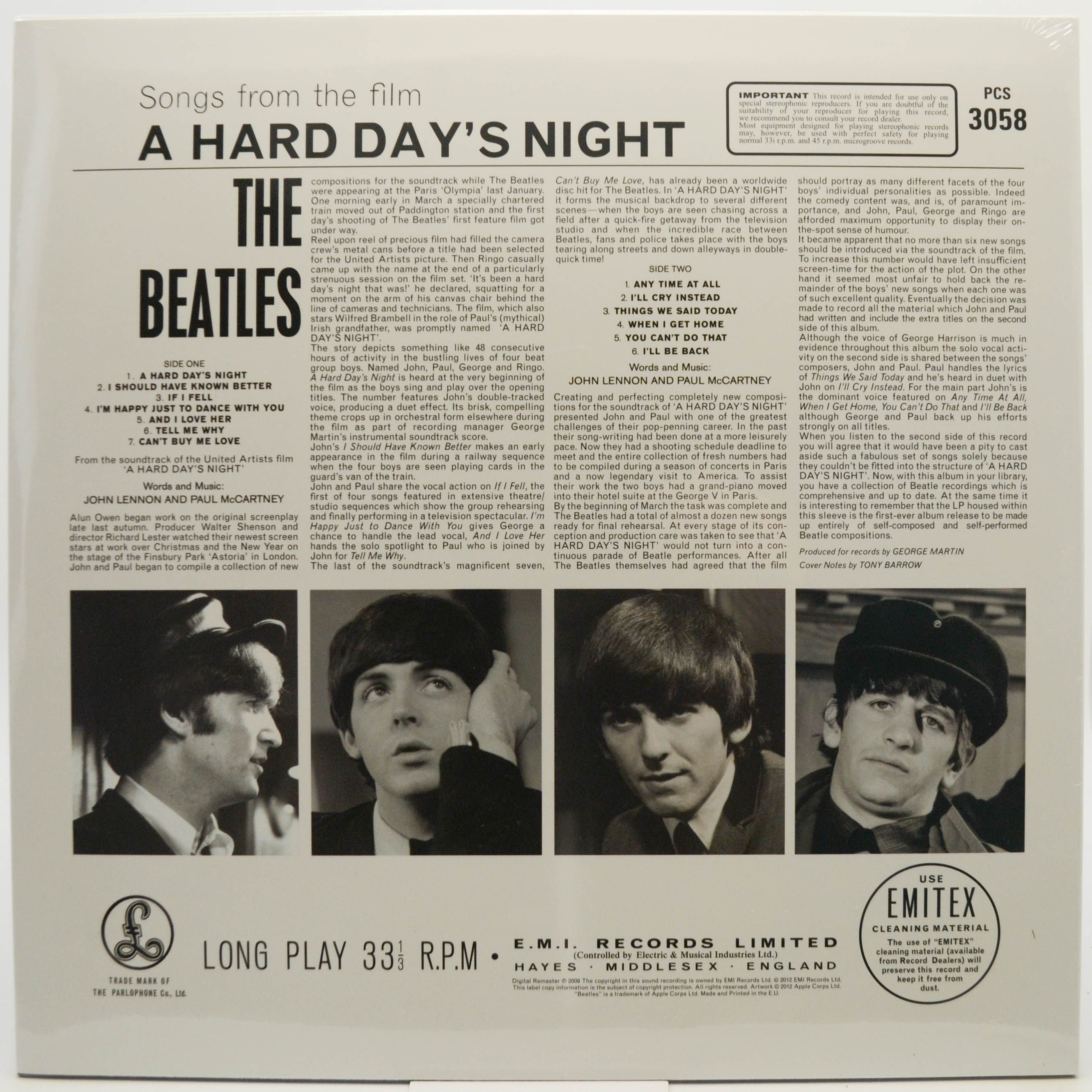 Beatles — A Hard Day's Night, 1964