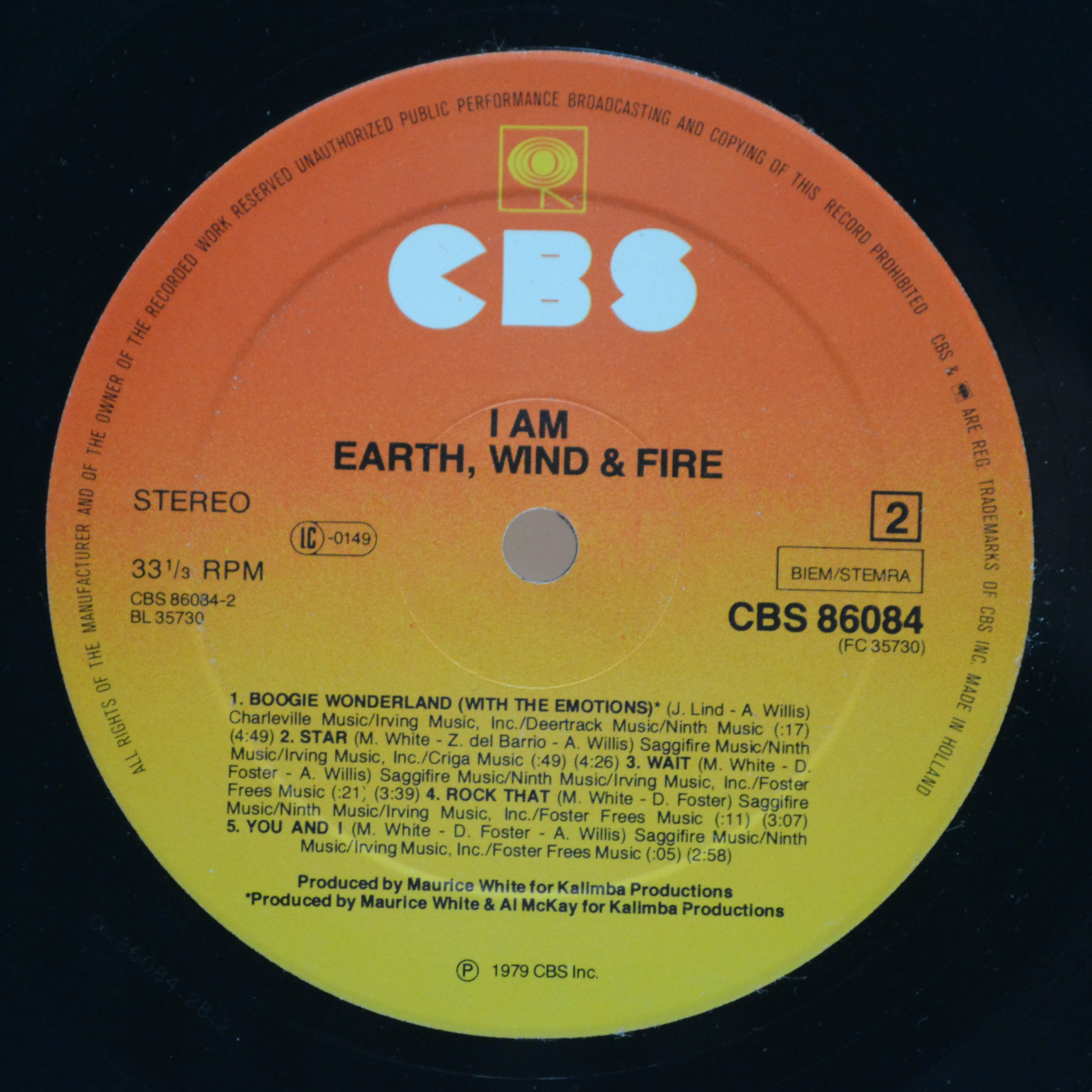 Earth, Wind & Fire — I Am, 1979
