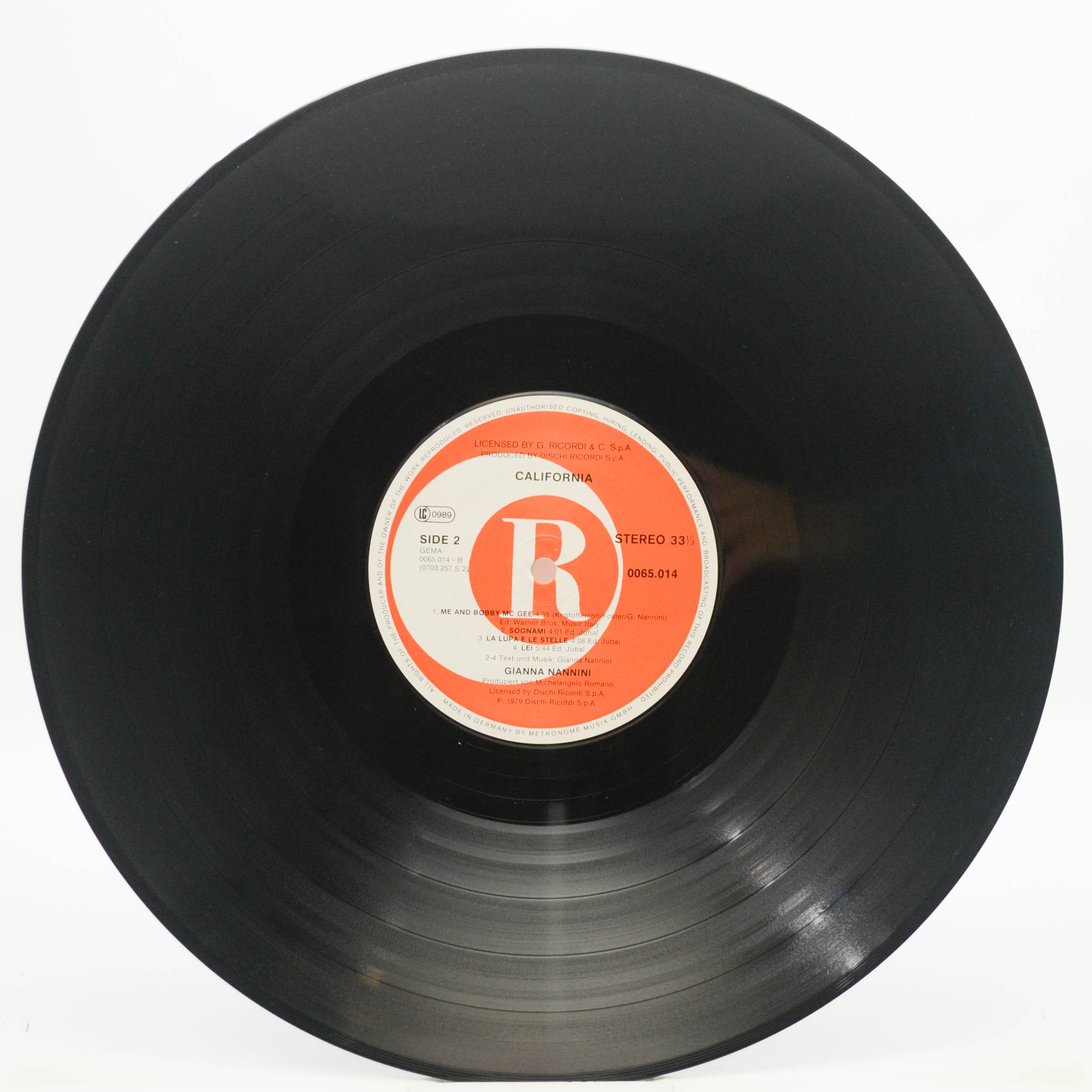 Gianna Nannini — California, 1979