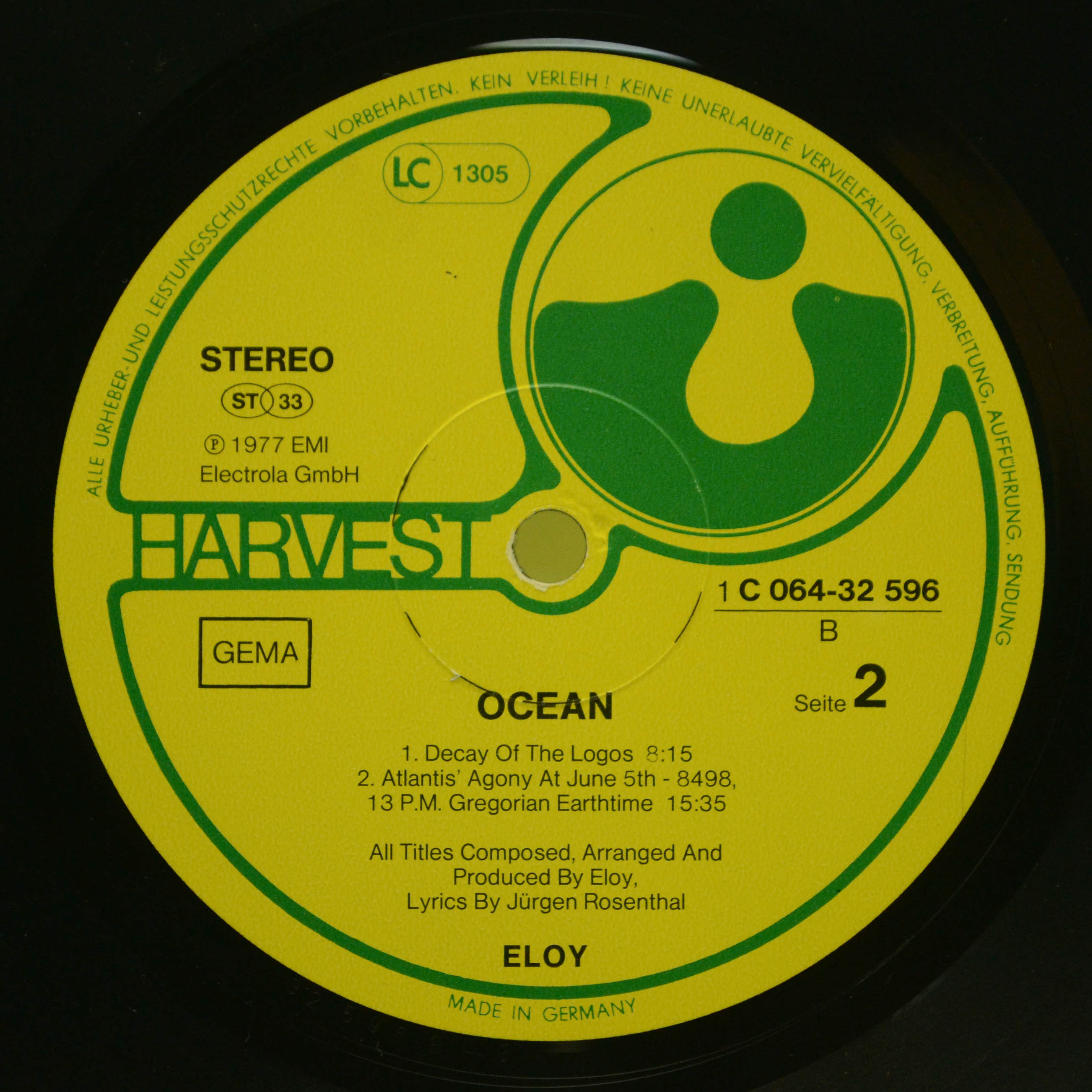 Eloy — Ocean (1-st, Germany), 1977