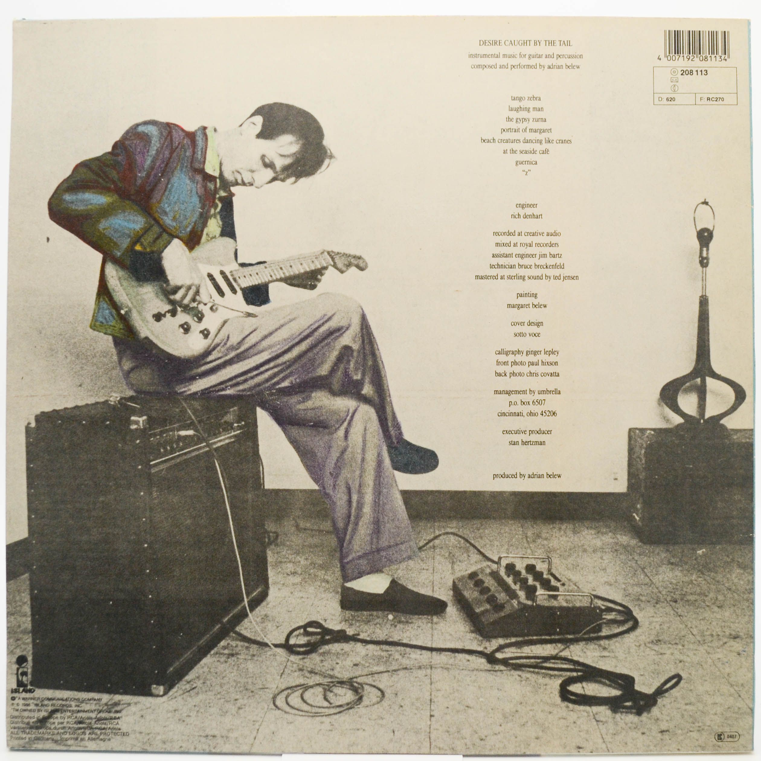 Adrian Belew — Desire Caught By The Tail, 1986