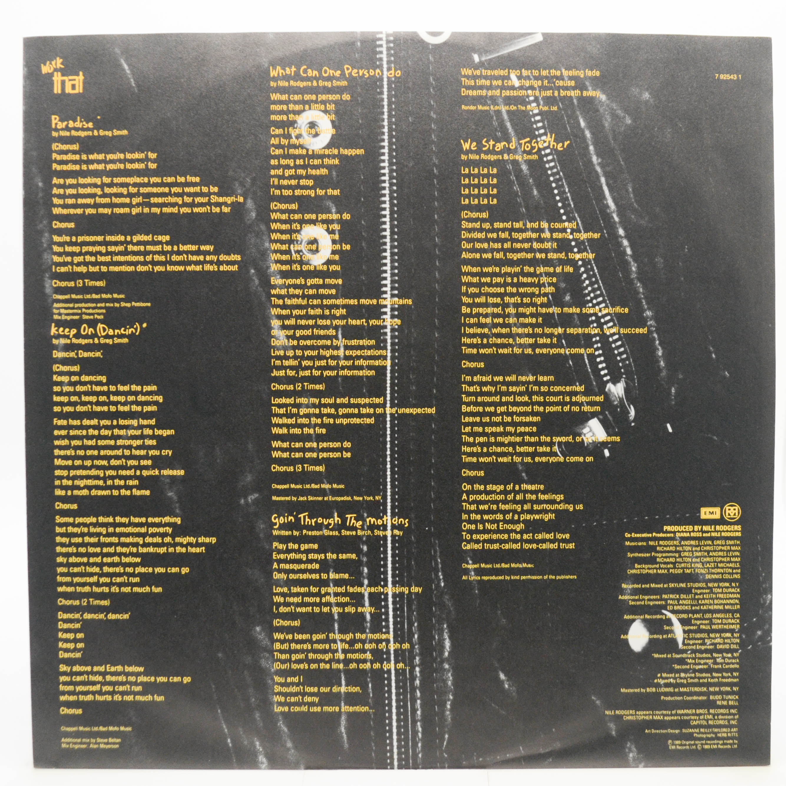 Diana — Workin' Overtime, 1989