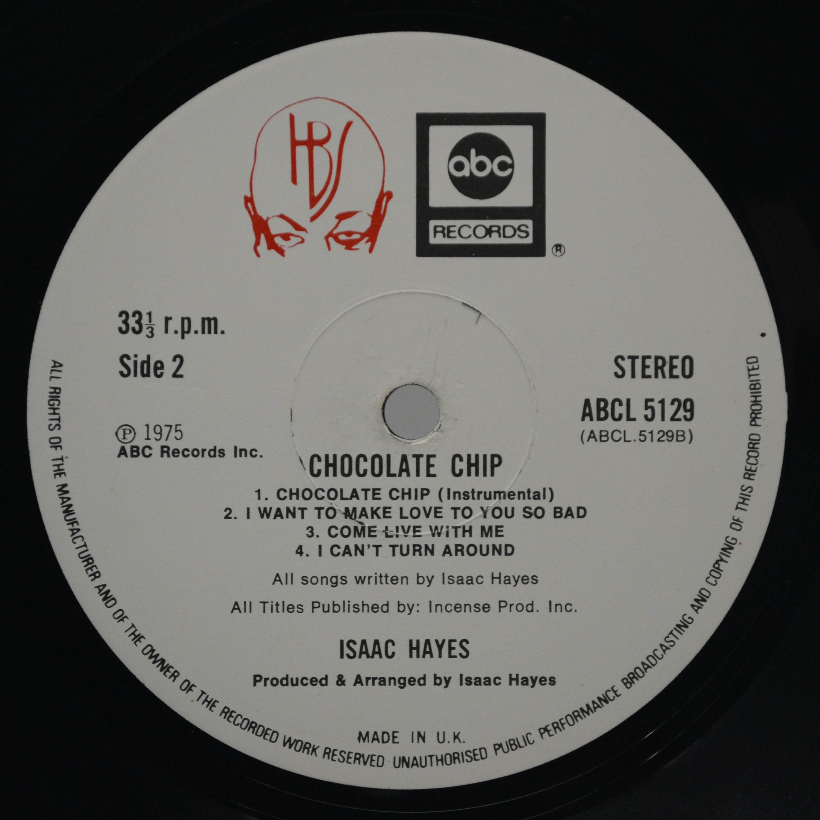 Isaac Hayes — Chocolate Chip (UK), 1975