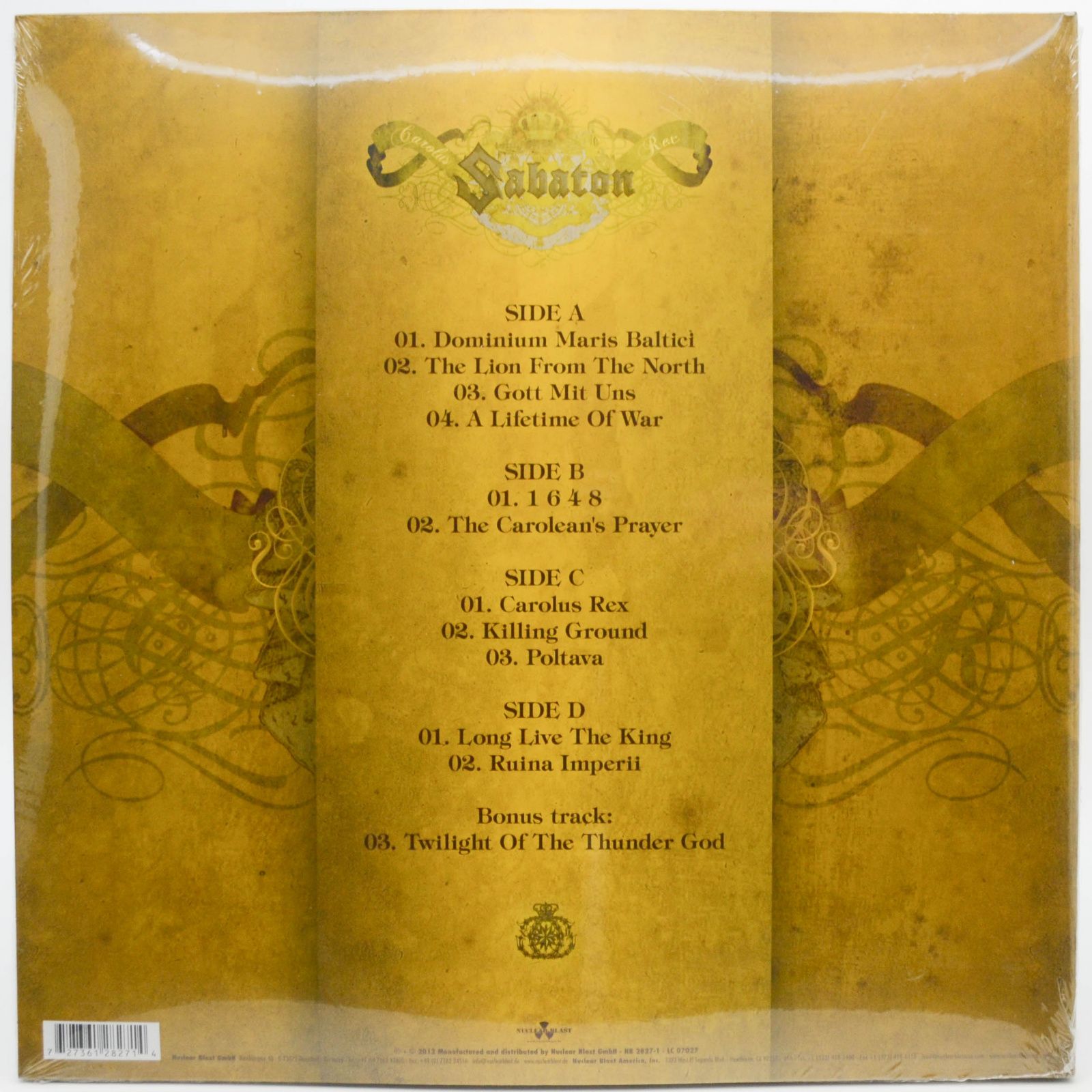 Sabaton — Carolus Rex (2LP), 2012