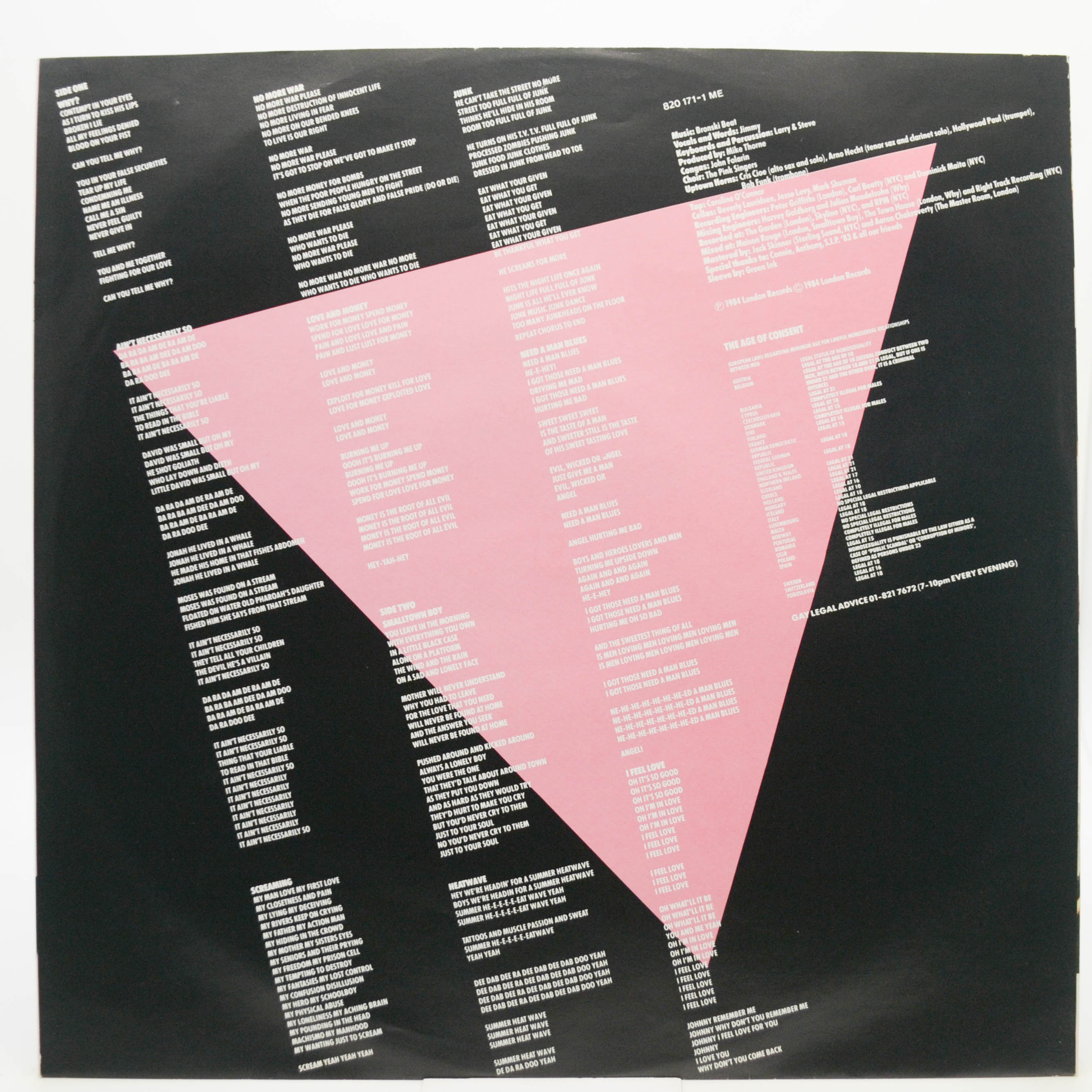 Bronski Beat — The Age Of Consent, 1984