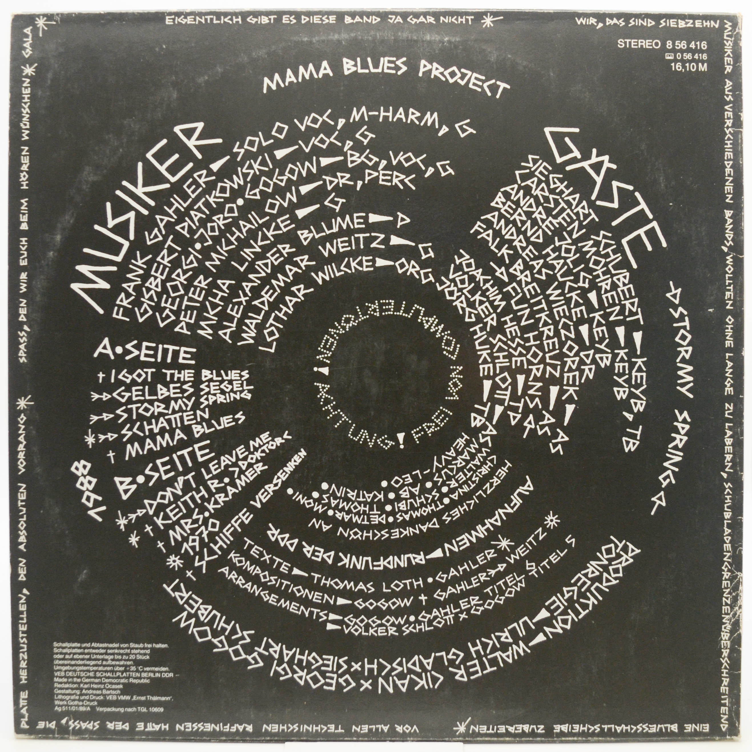 Mama Blues Project — Stormy Spring, 1989