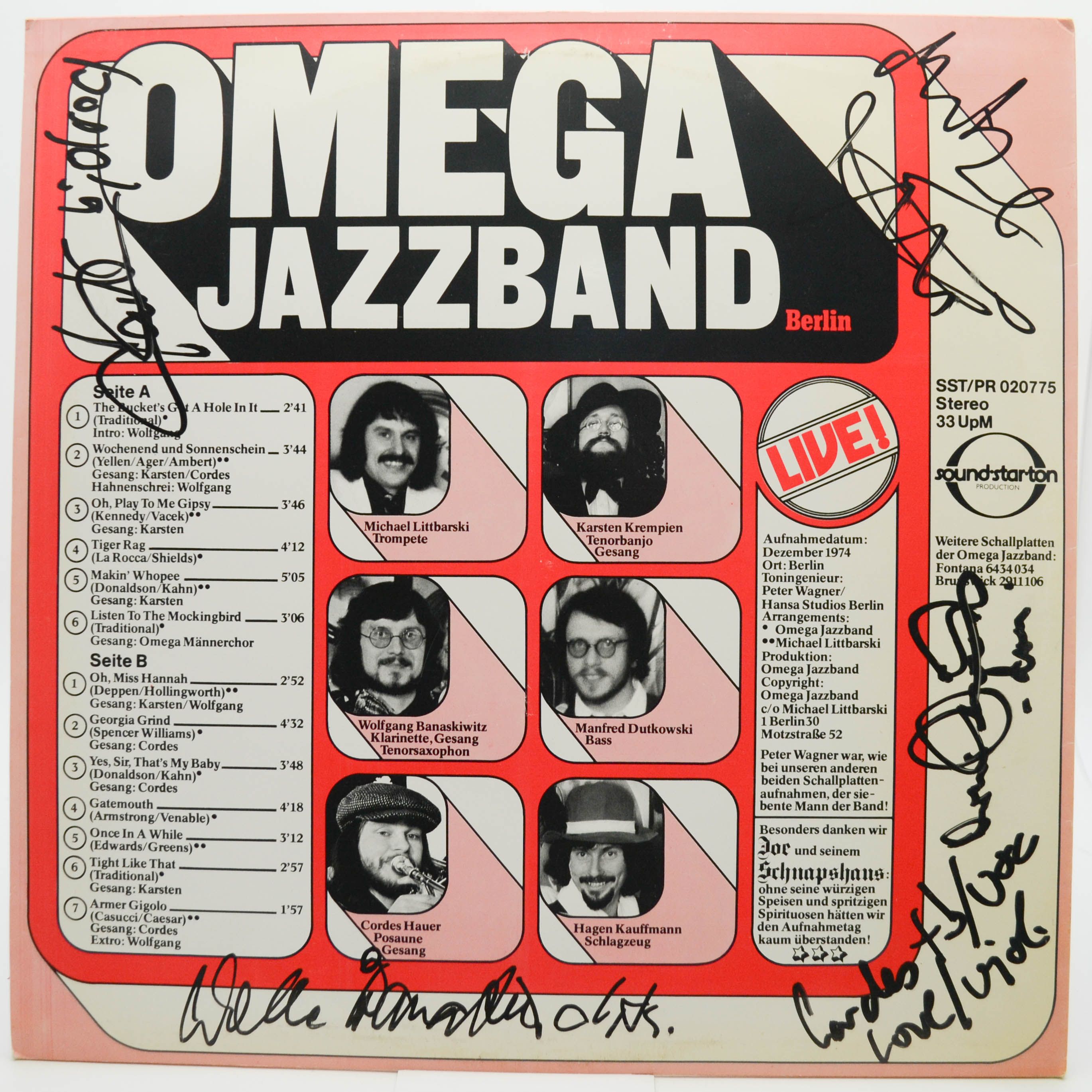 Omega Jazzband — 3 - LIVE!, 1975