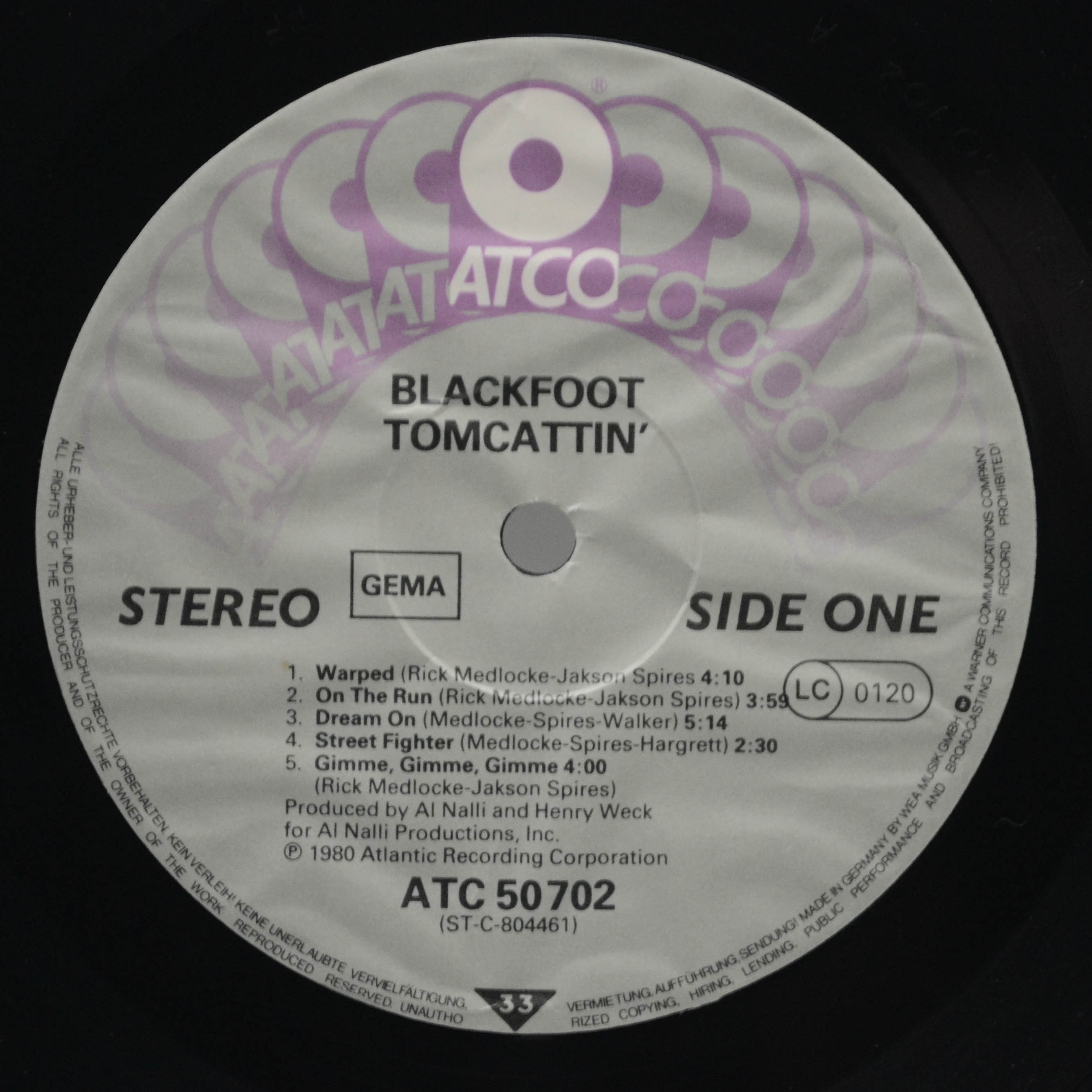 Blackfoot — Tomcattin', 1980