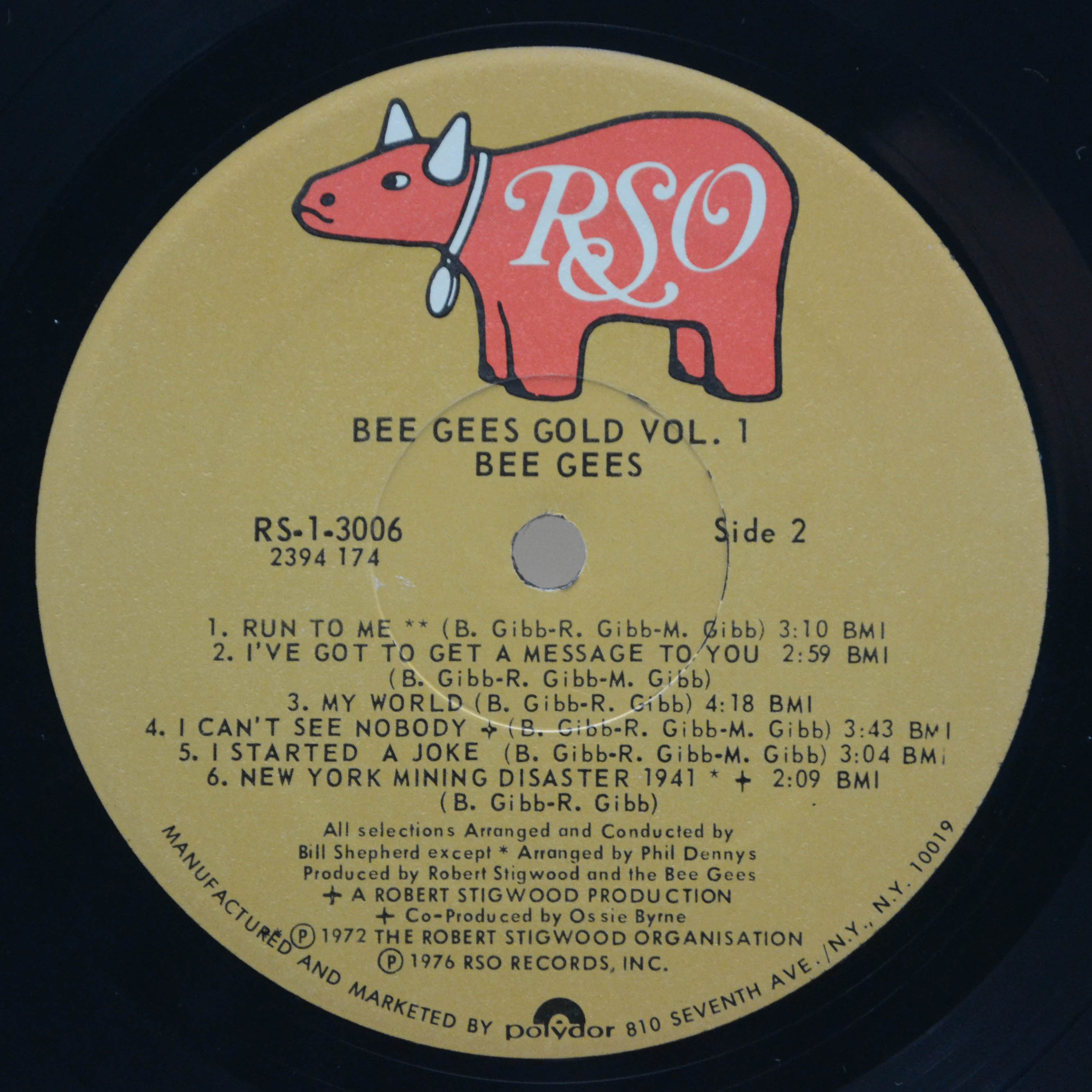 Bee Gees — Gold Volume One (USA), 1976