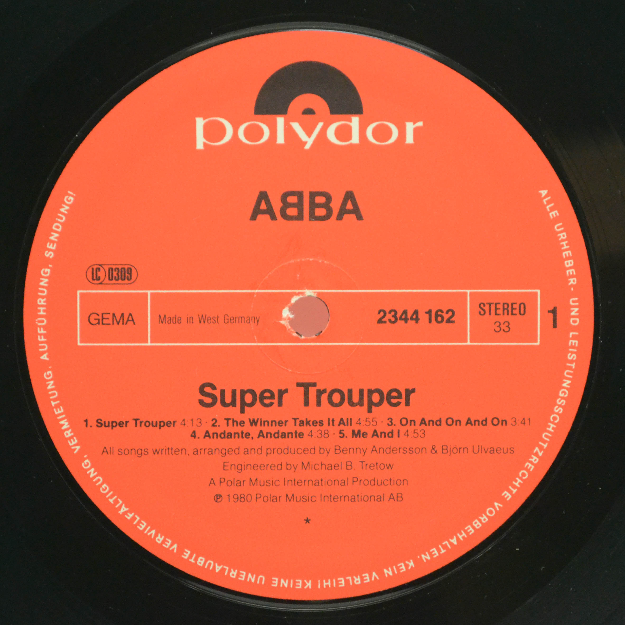 ABBA — Super Trouper, 1980