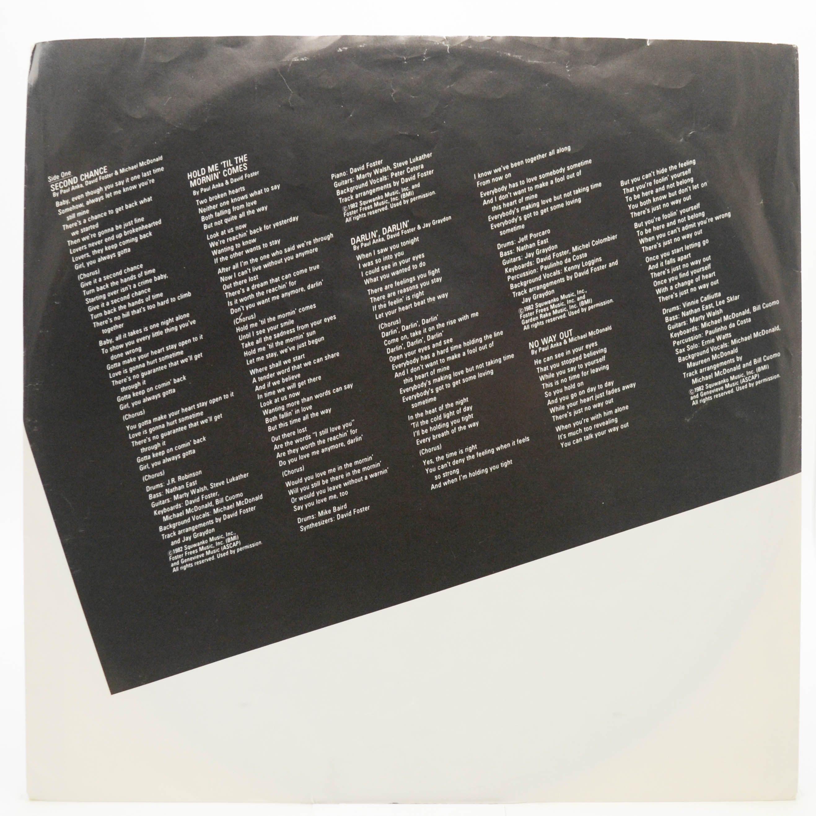 Paul Anka — Walk A Fine Line, 1983