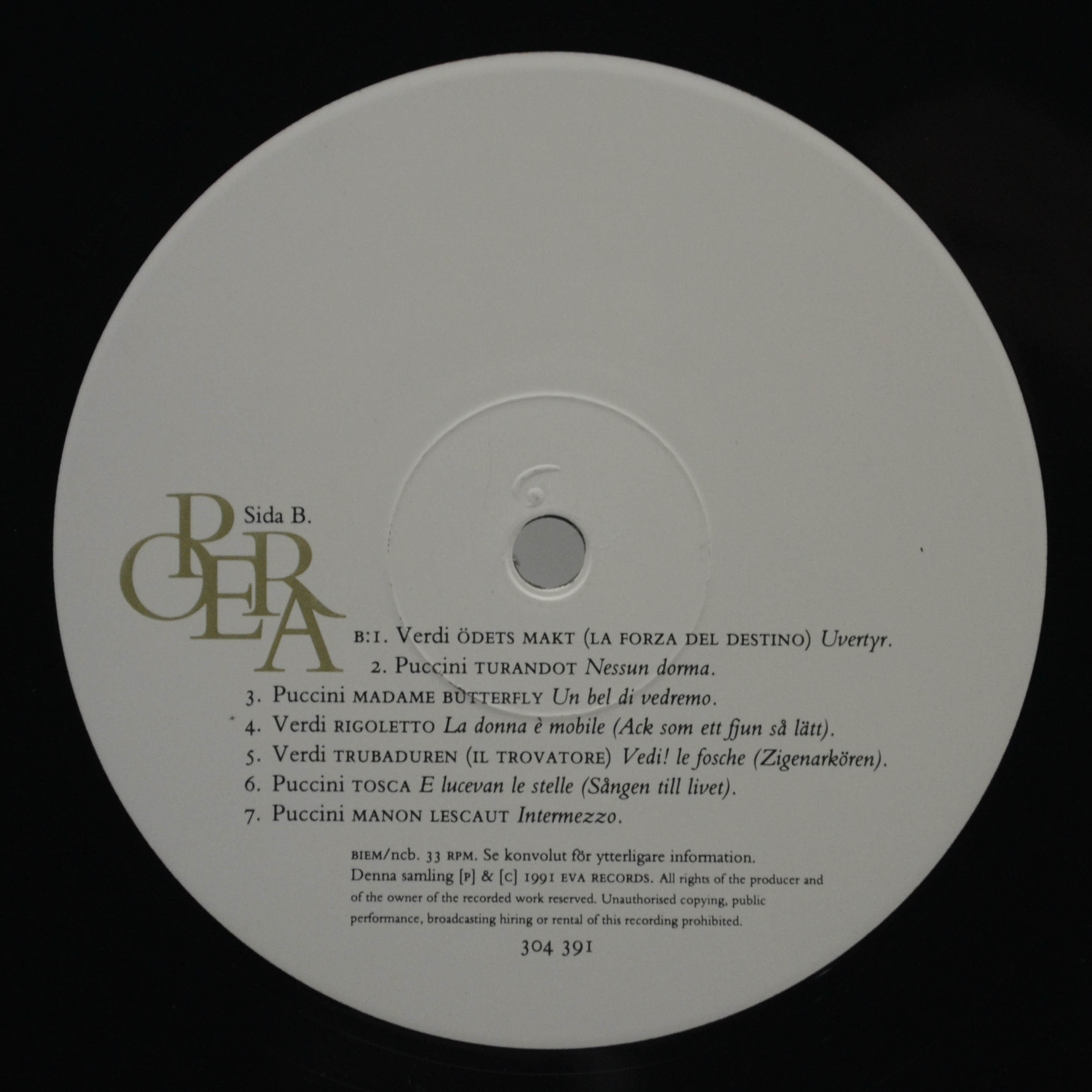 Various — Absolute Opera (2LP), 1991