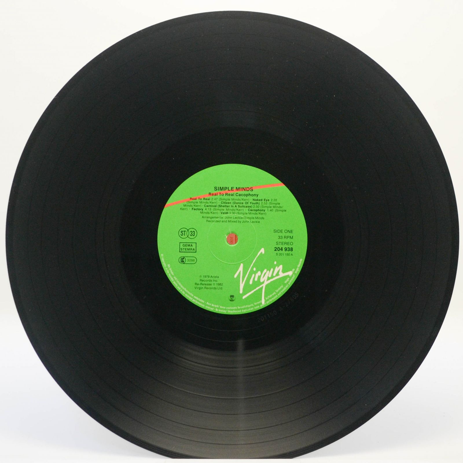 Simple Minds — Real To Real Cacophony, 1982