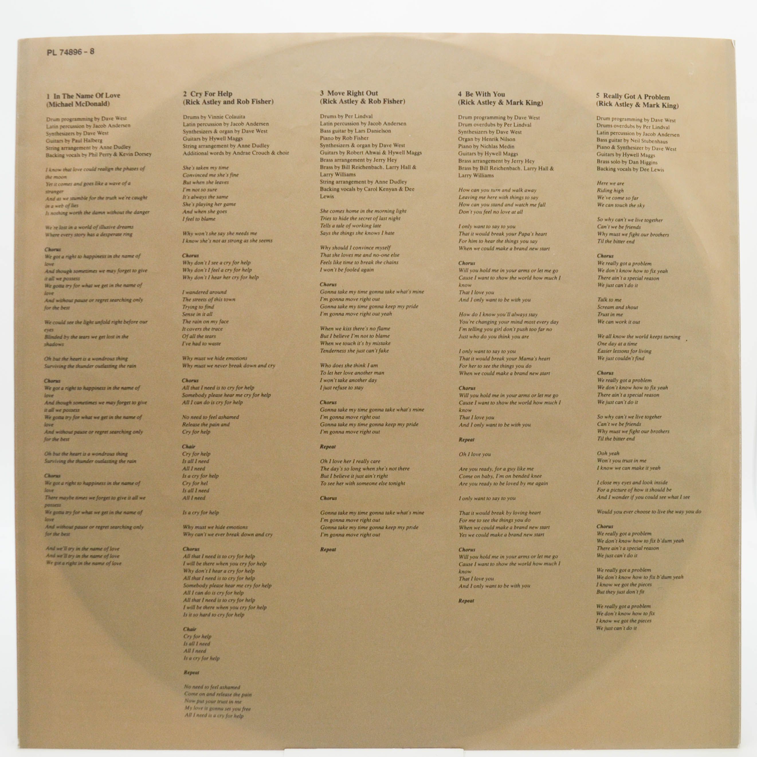 Rick Astley — Free, 1991