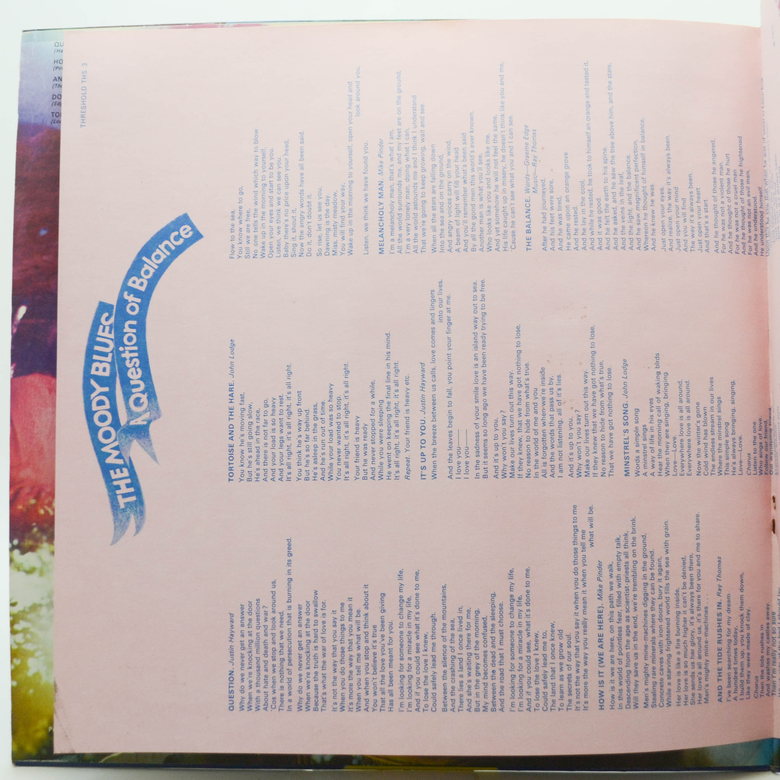 Moody Blues — A Question Of Balance, 1970