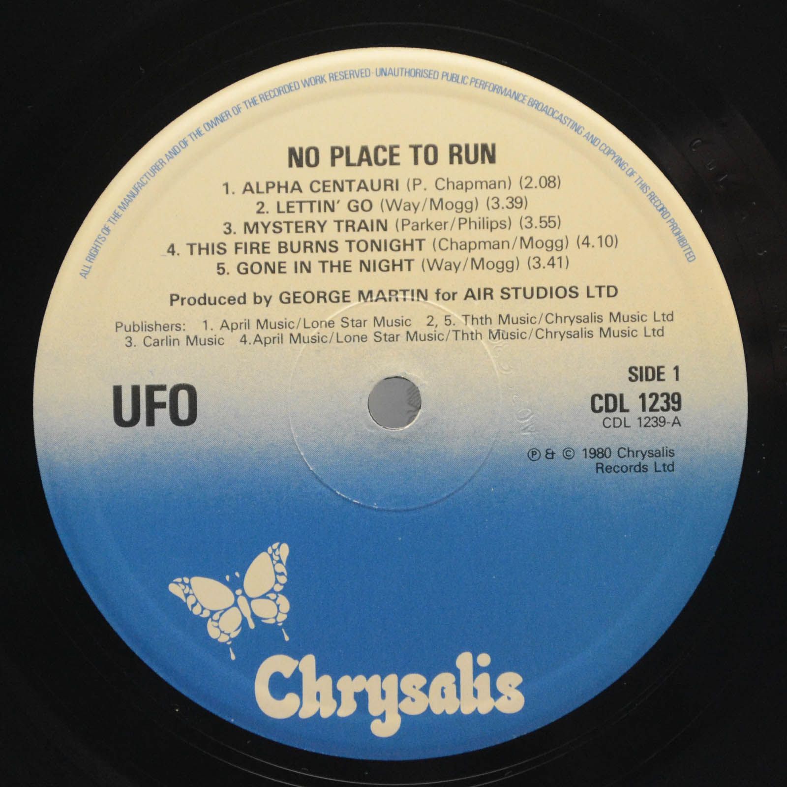 UFO — No Place To Run (UK), 1980