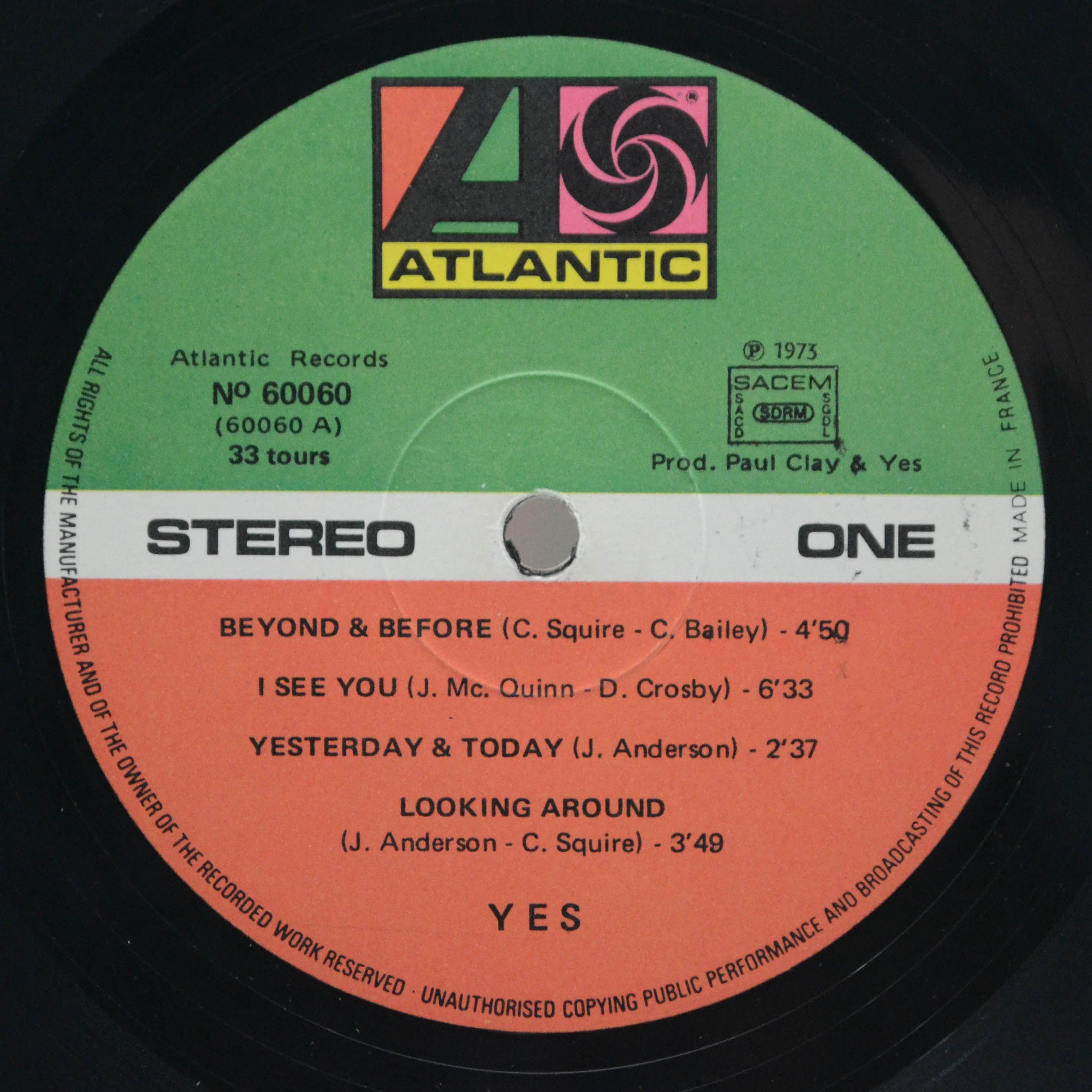 Yes — 2 Originals Of Yes (2LP), 1973