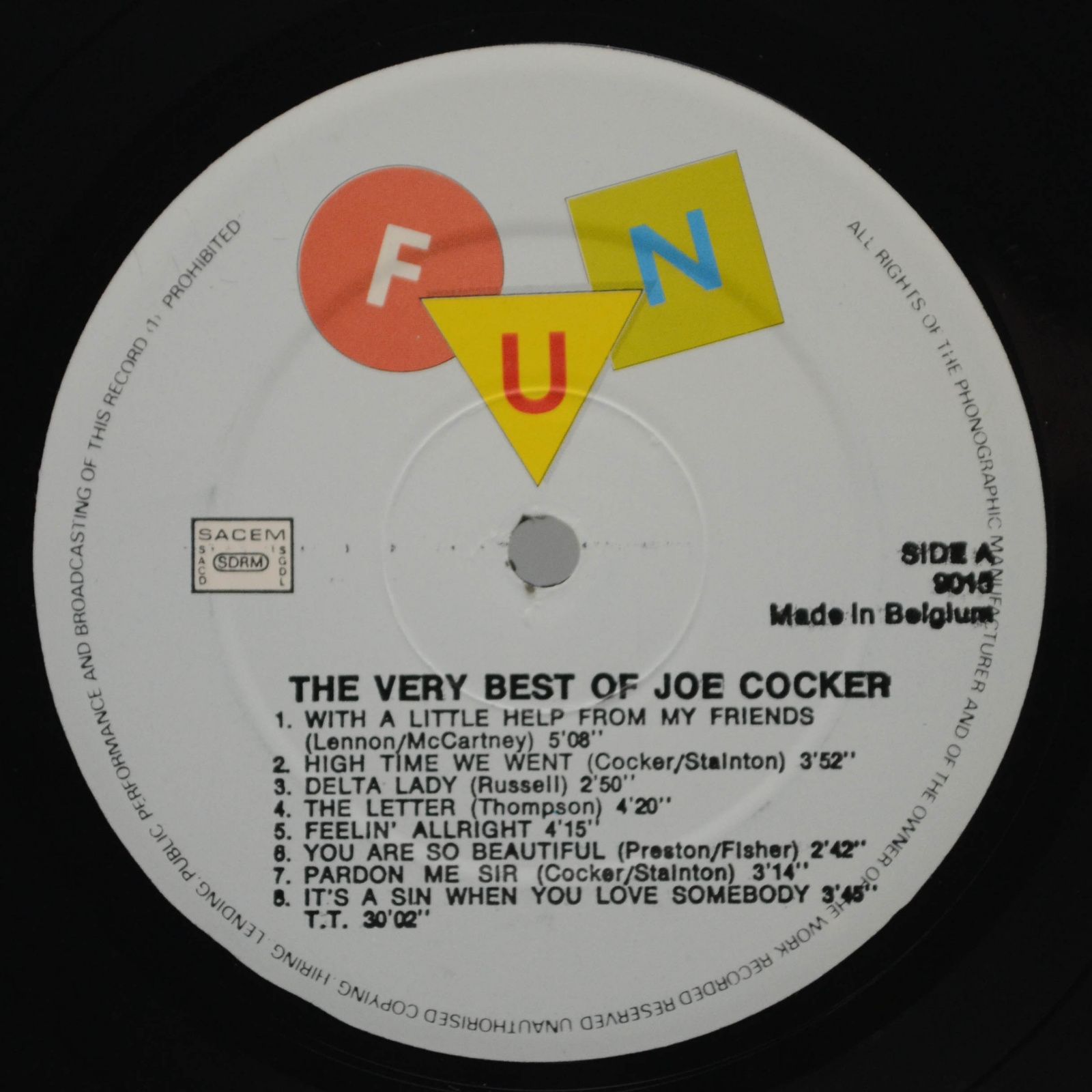 Joe Cocker — The Very Best Of Joe Cocker, 1989