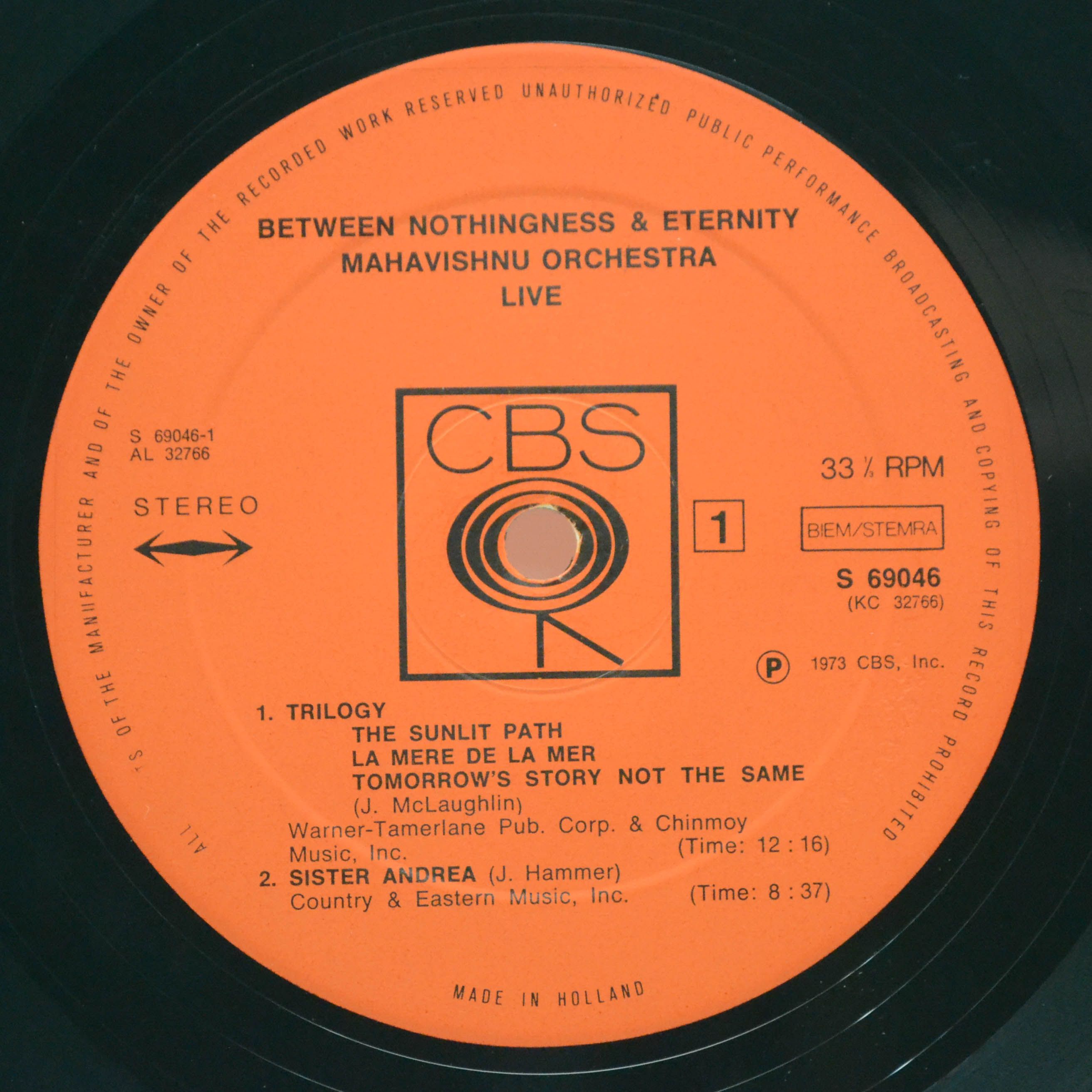 Mahavishnu Orchestra — Between Nothingness & Eternity, 1973