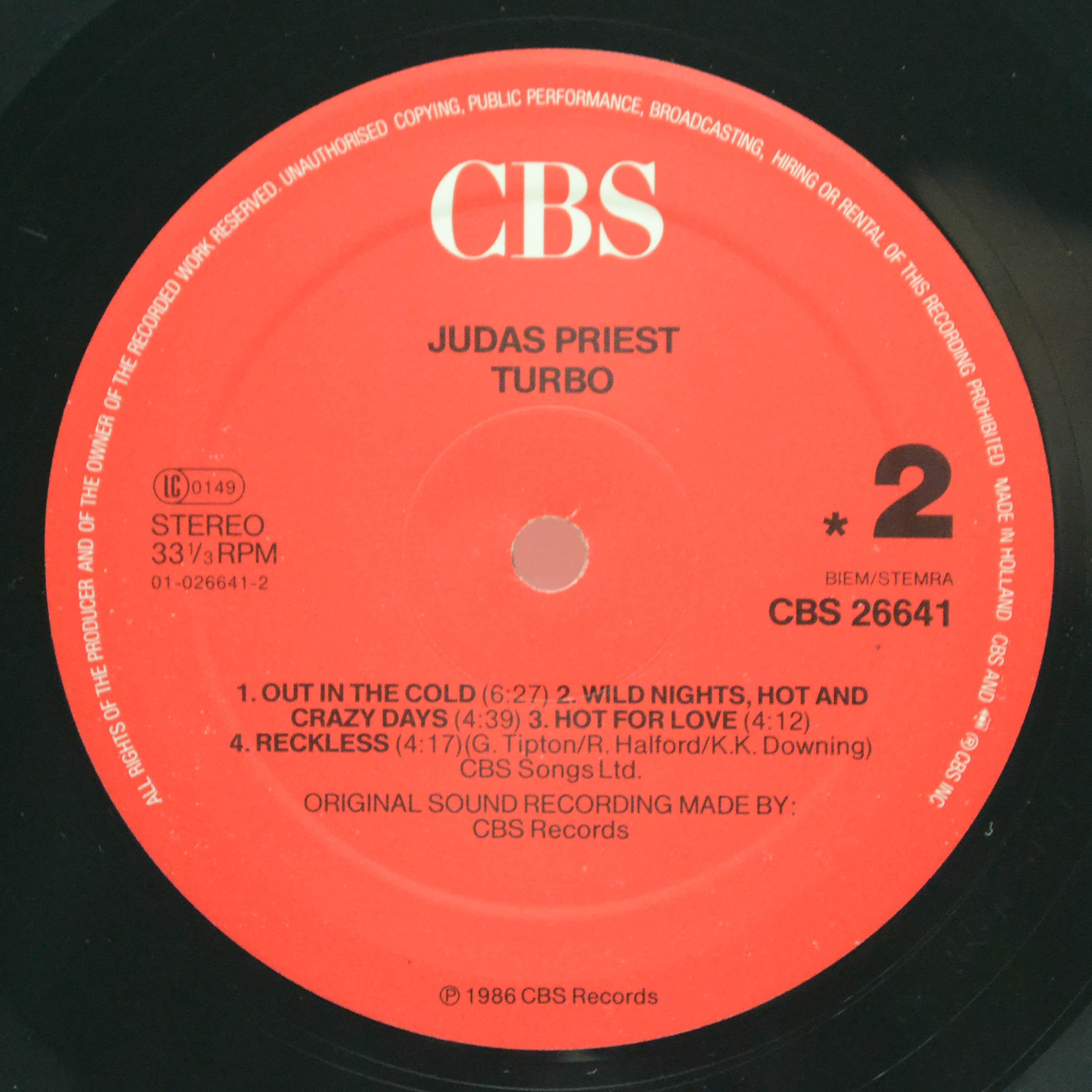 Judas Priest — Turbo, 1986