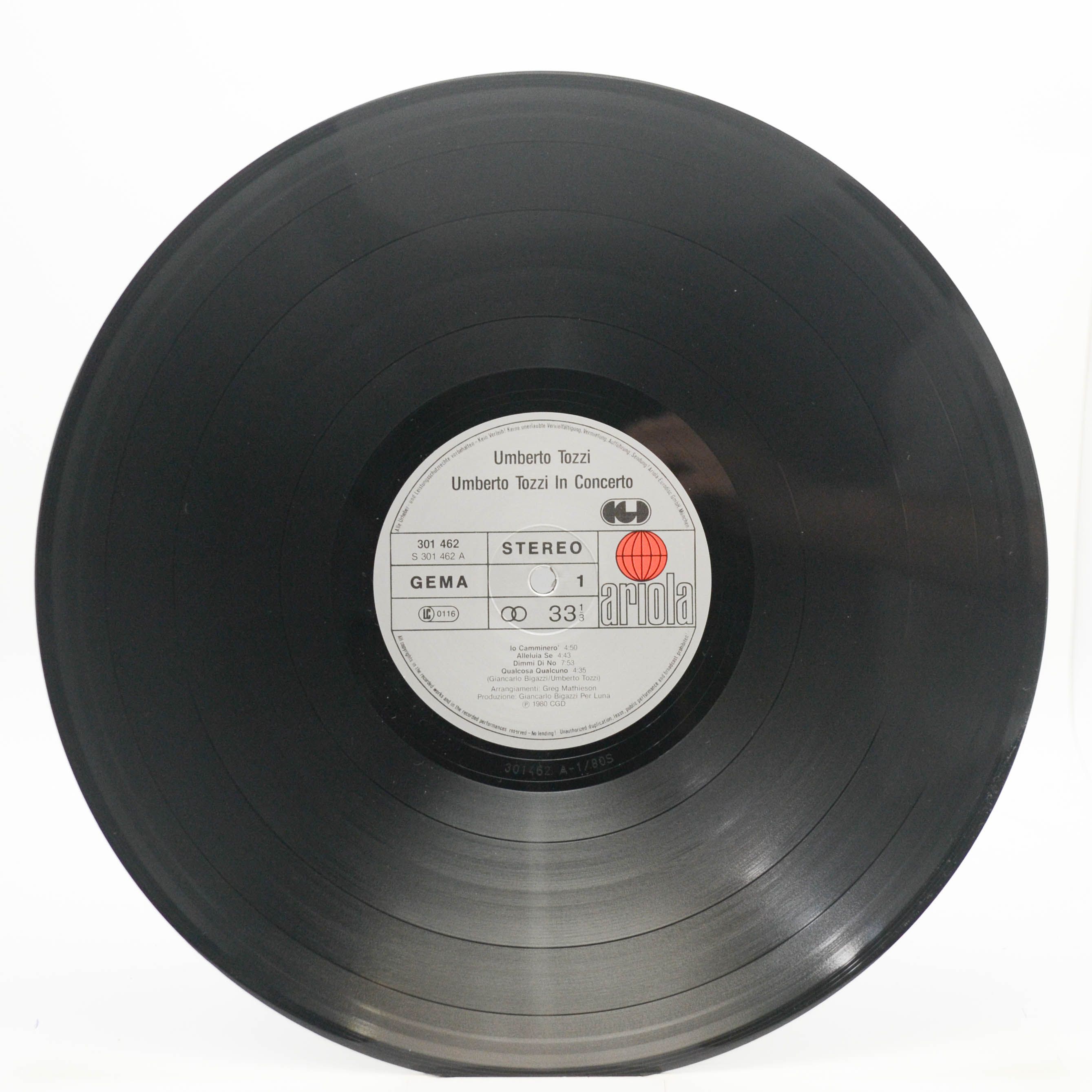 Umberto Tozzi — In Concerto (2LP), 1980