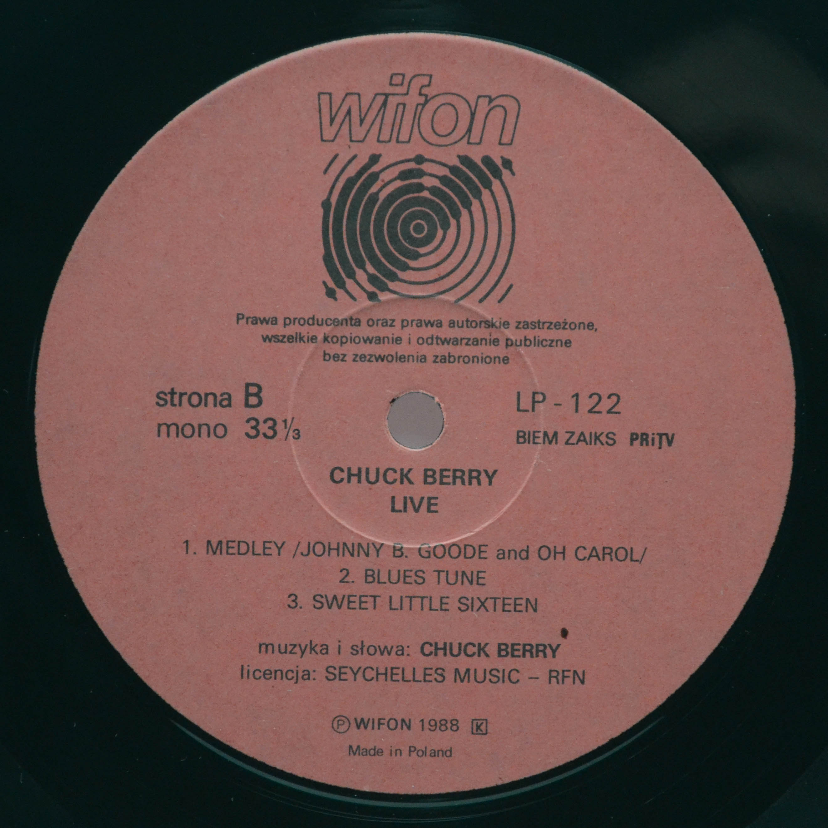 Chuck Berry — Live, 1988