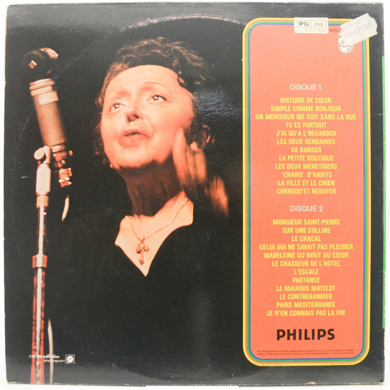 Edith Piaf — Monsieur Saint-Pierre (2LP), 1975