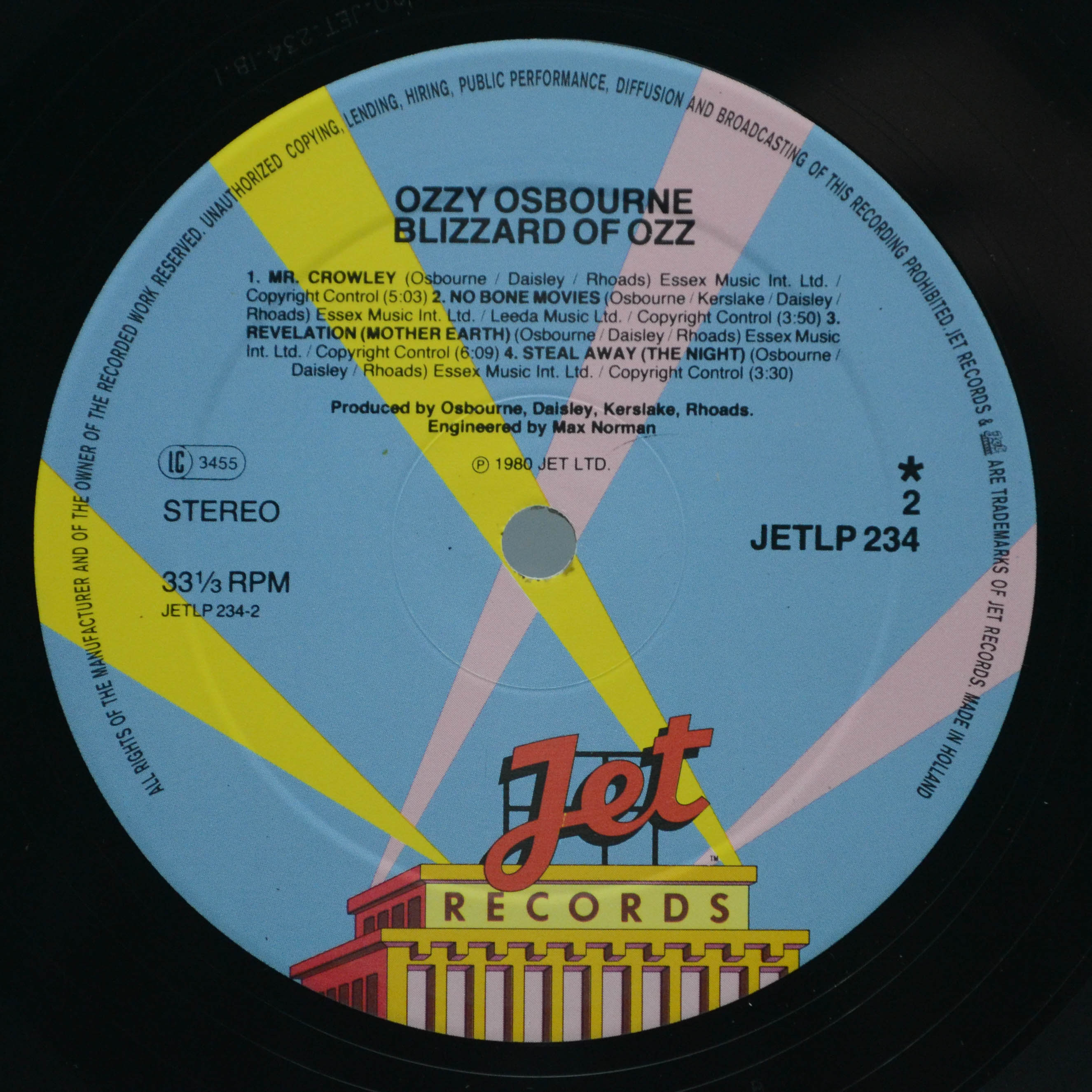 Ozzy Osbourne — Blizzard Of Ozz, 1980